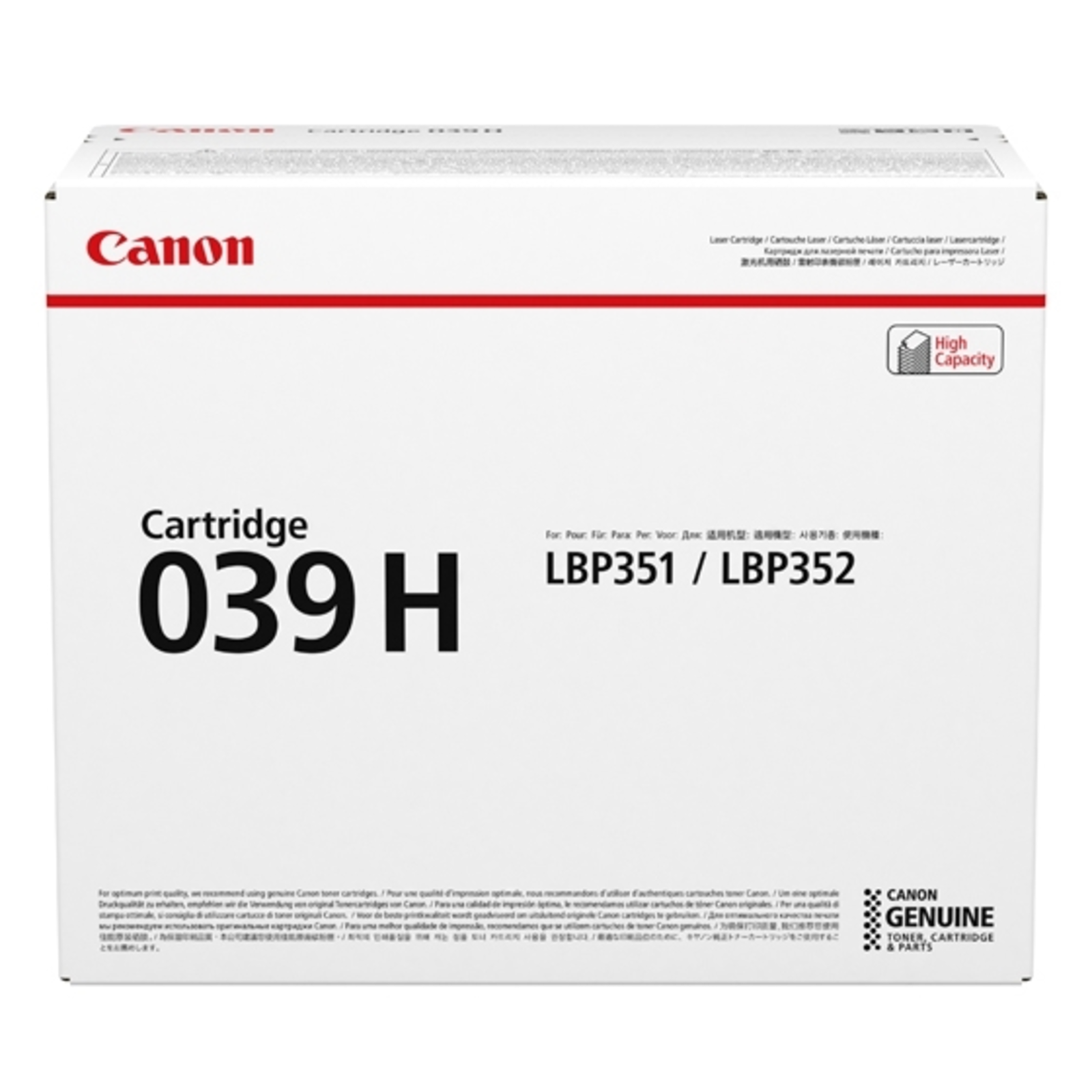 Canon 039 H Black Original Toner Cartridge