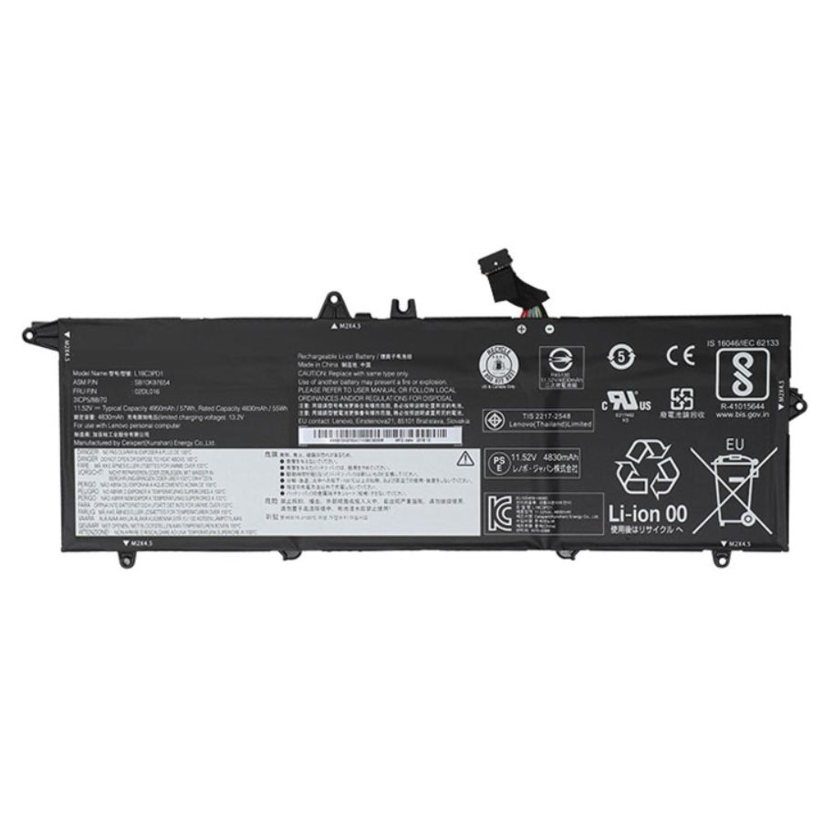 Lenovo Simplo Laptop Battery Lithium-ion 3 Cells 4950 MAh 57 Wh FRU ThinkPad T14s Gen 1 20T0 20T1