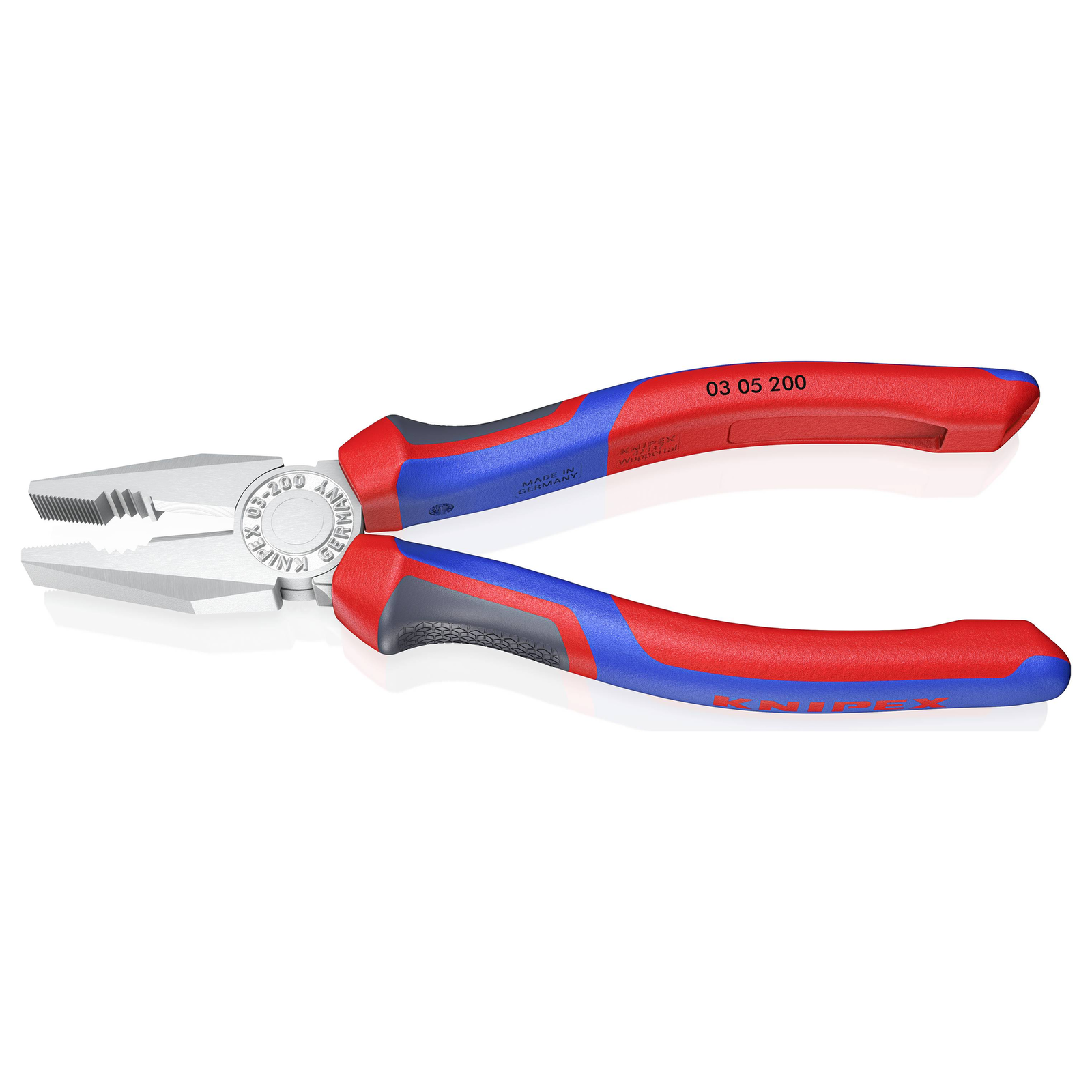 KNIPEX 03 05 200 Inspection Pliers 1.6 Cm Steel Plastic Blue/red 20 Cm