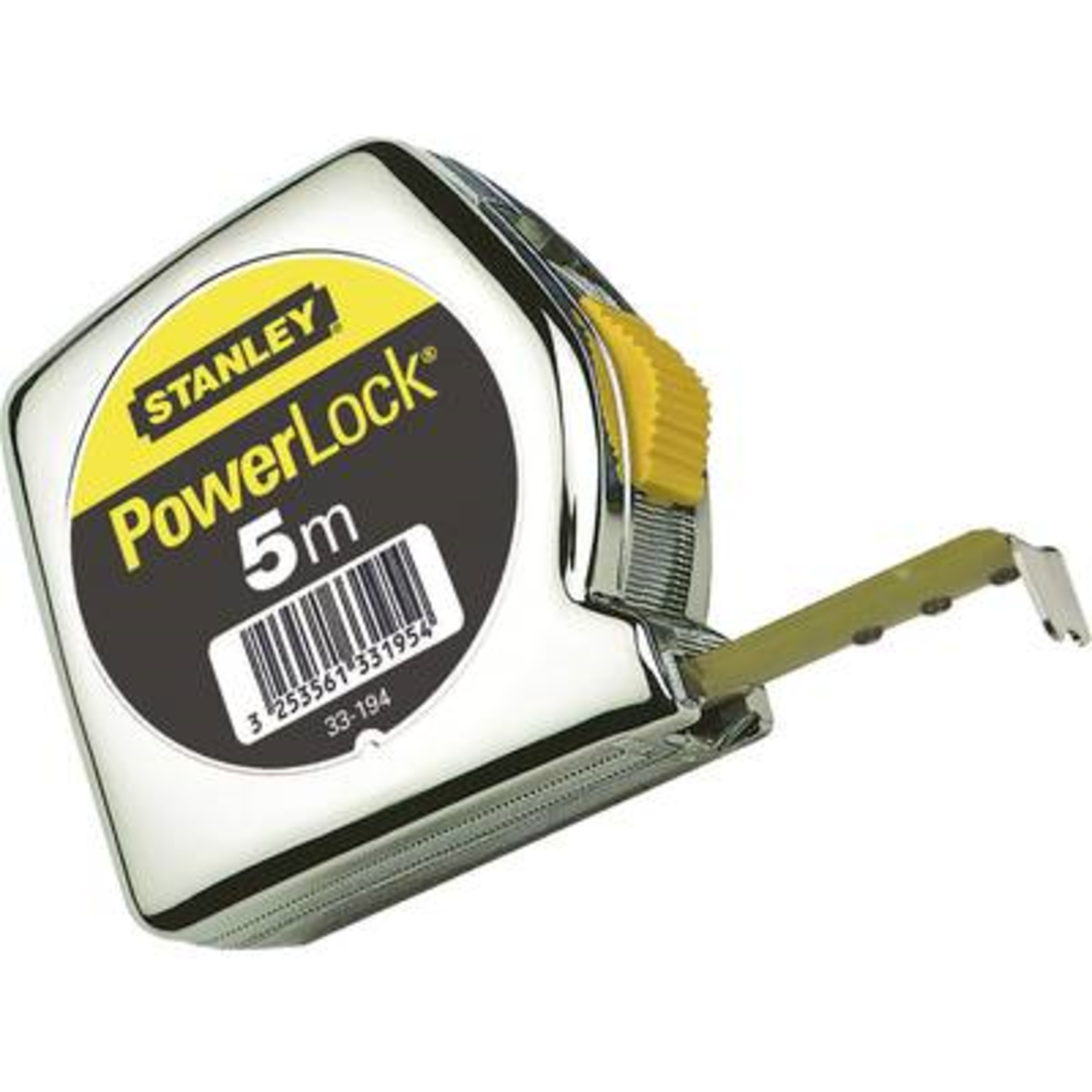 BLACK+DECKER Stanley Pocket Roll Tape Measure PowerLock L.5m W.19mmmm/cm EG II Ku.Automatic SB