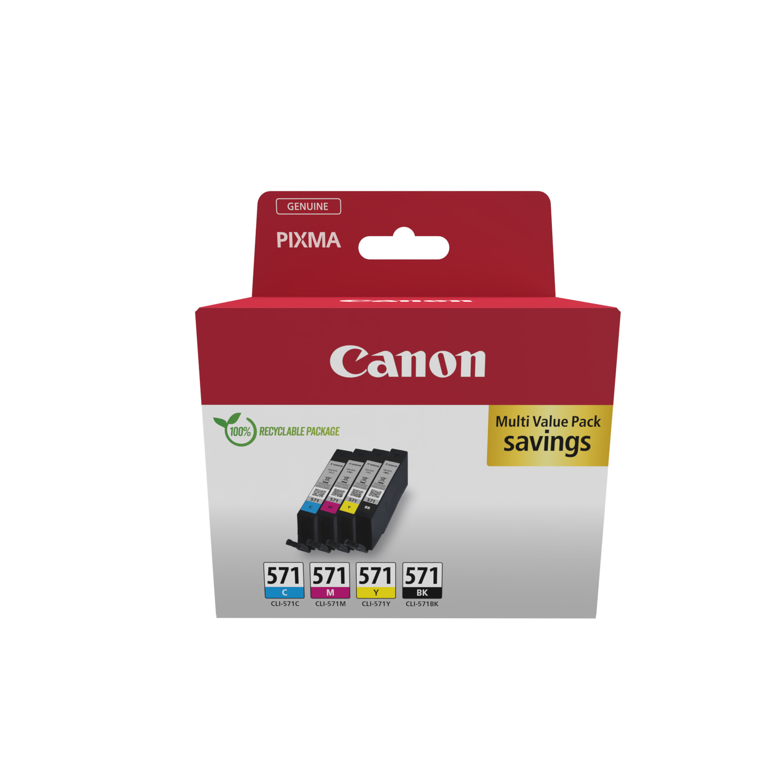 Canon CLI 571 C/M/Y/BK Multipack Black Yellow cyan magenta Ink Tank