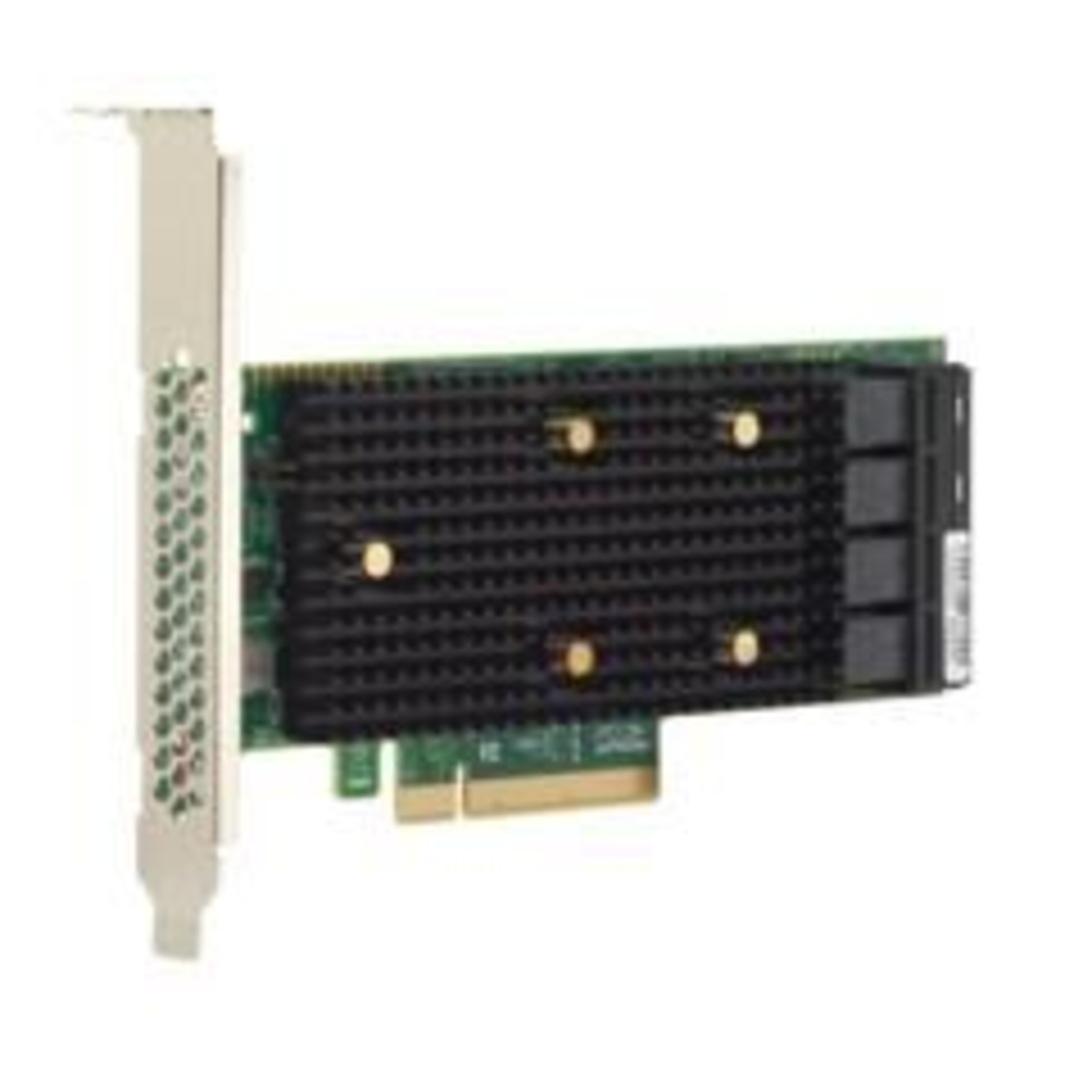 Broadcom 9400-16i PCIe SAS SATA Low Profile Black Green Metallic 4500000 H 11.95 W