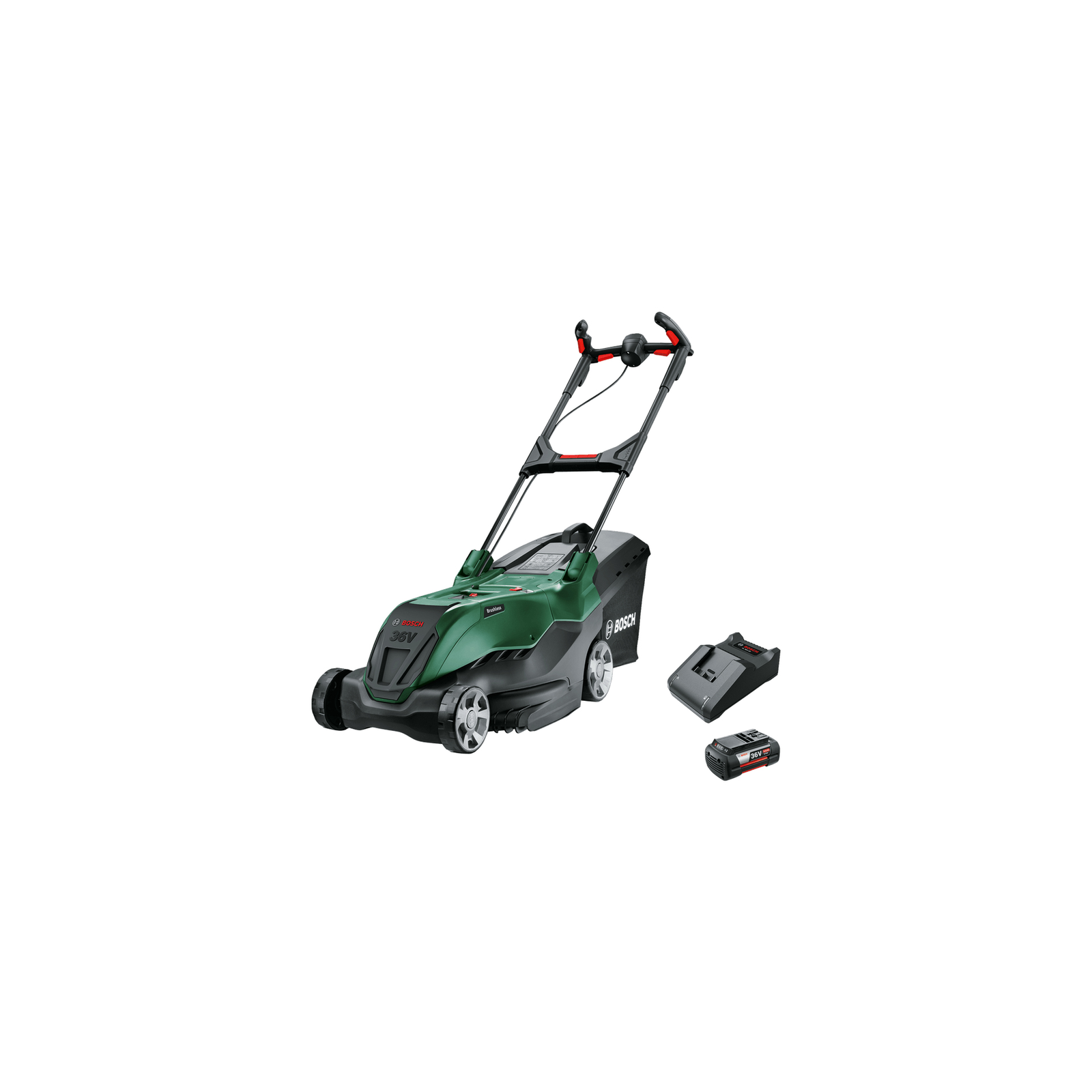 Bosch Advancedredak 36V-40-650 Cordless Lawn Mower Incl. 2nd Battery Charger 36 V