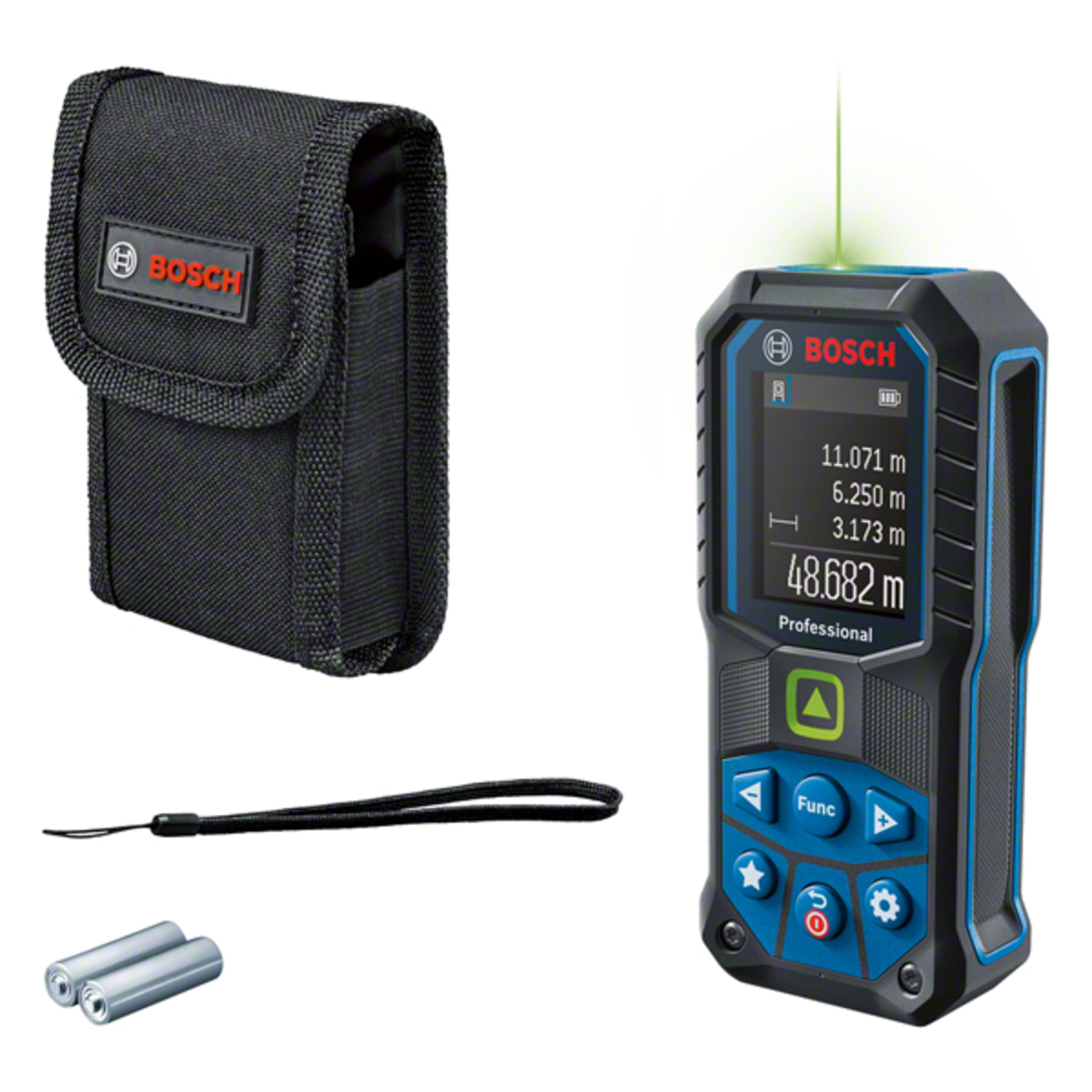 Bosch Laser Rangefinder GLM 50-25gProfessional Blue Black Range 50m Green Laser Line