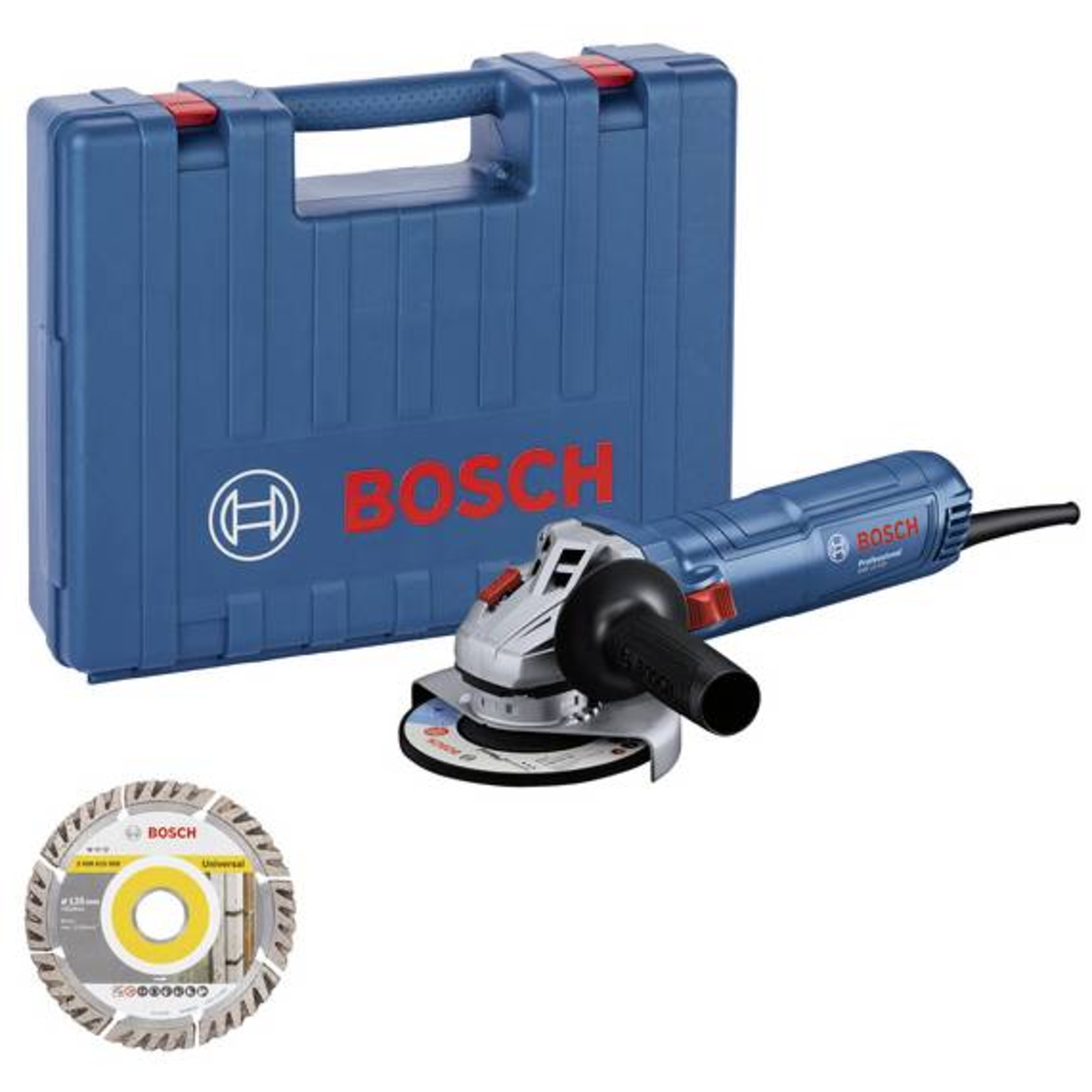 Bosch Angle Grinder GWS 12-125 Professional+ Diamond Cutting Disc Blue 1,200