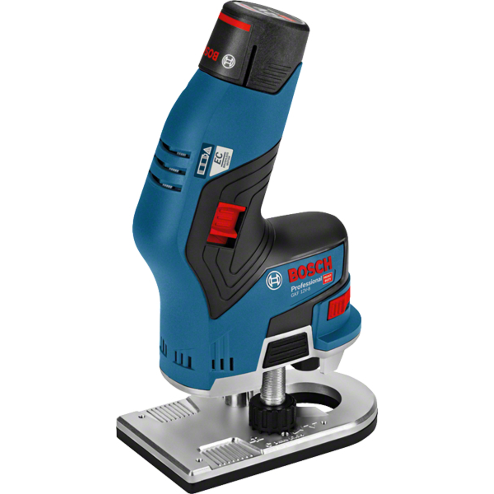 Bosch Cordless Edge router GKF 12V-8 Professional 12Volt Blue Black 2x Li-Ion Battery 3.0Ah