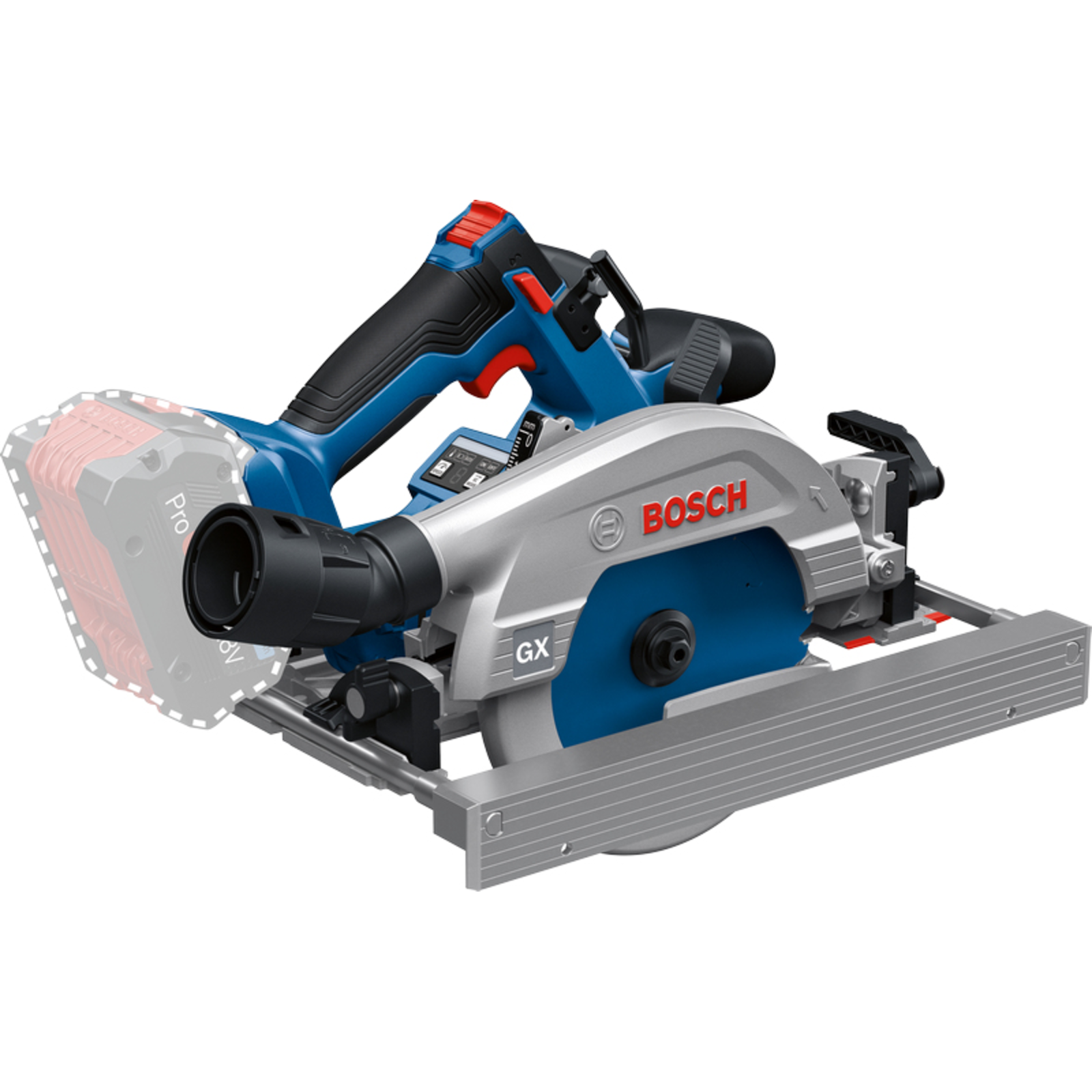 Bosch Cordless Circular Saw GKS 18V-57-2 GX Professional Solo 18Volt Blue/black without