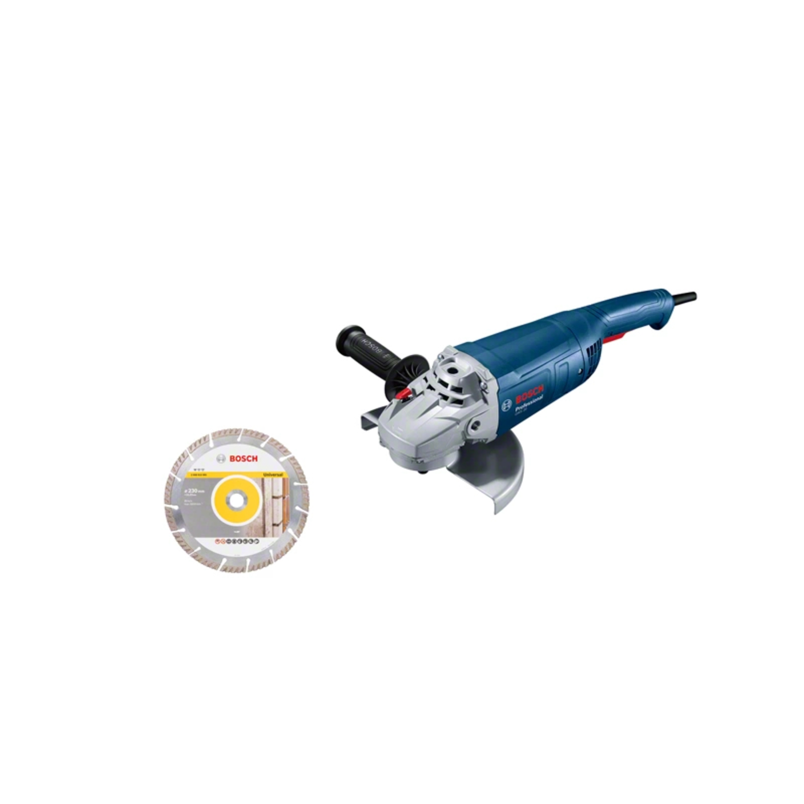 Bosch Angle Grinder GWS 20-230 P Professional Blue 2000 Watts Incl. Diamond Cutting Disc