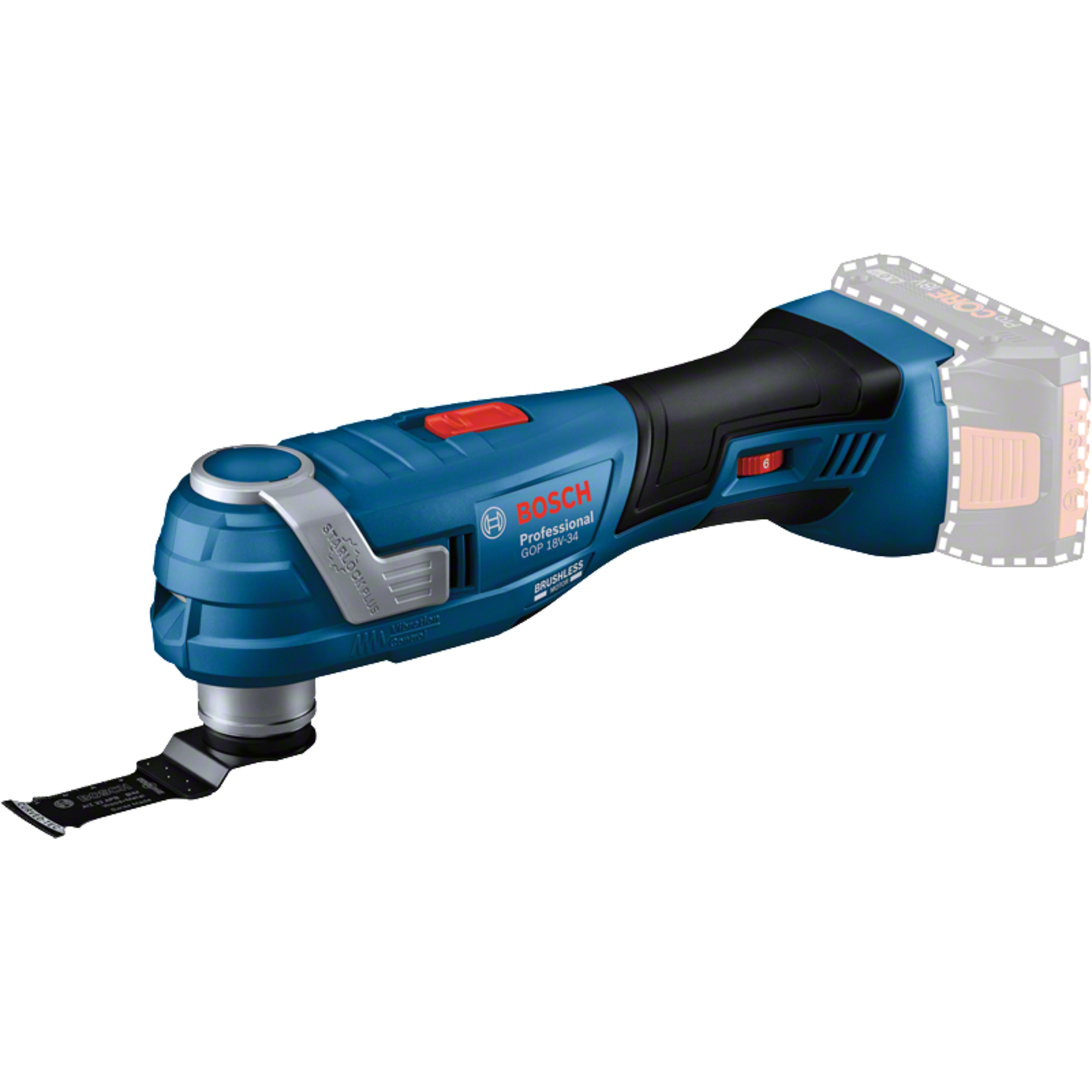 Bosch Cordless Multi-Cutter GOP 18V-34 Solo Professional