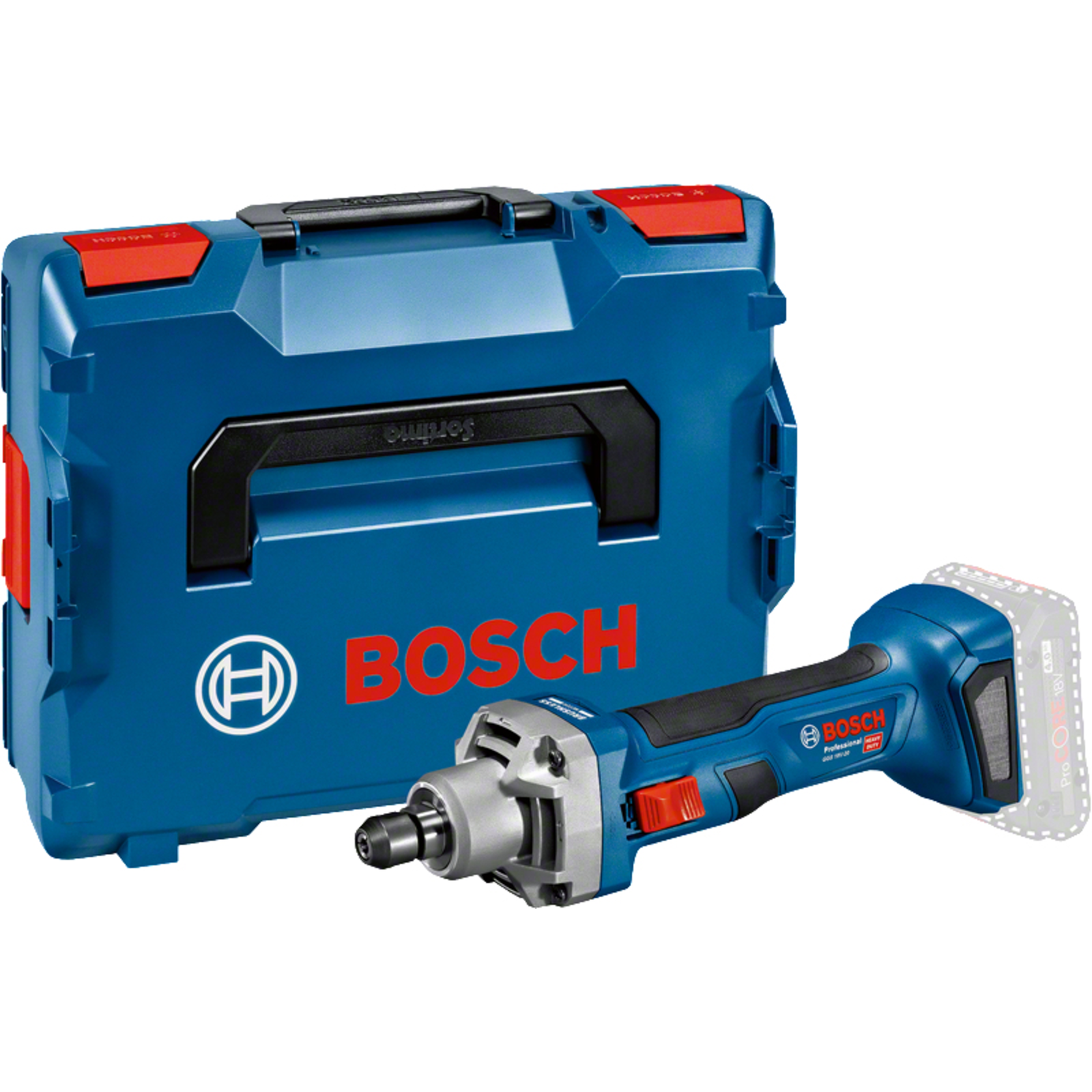 Bosch GGS 18V-20 Solo L-BOXX Cordless Straight Grinder