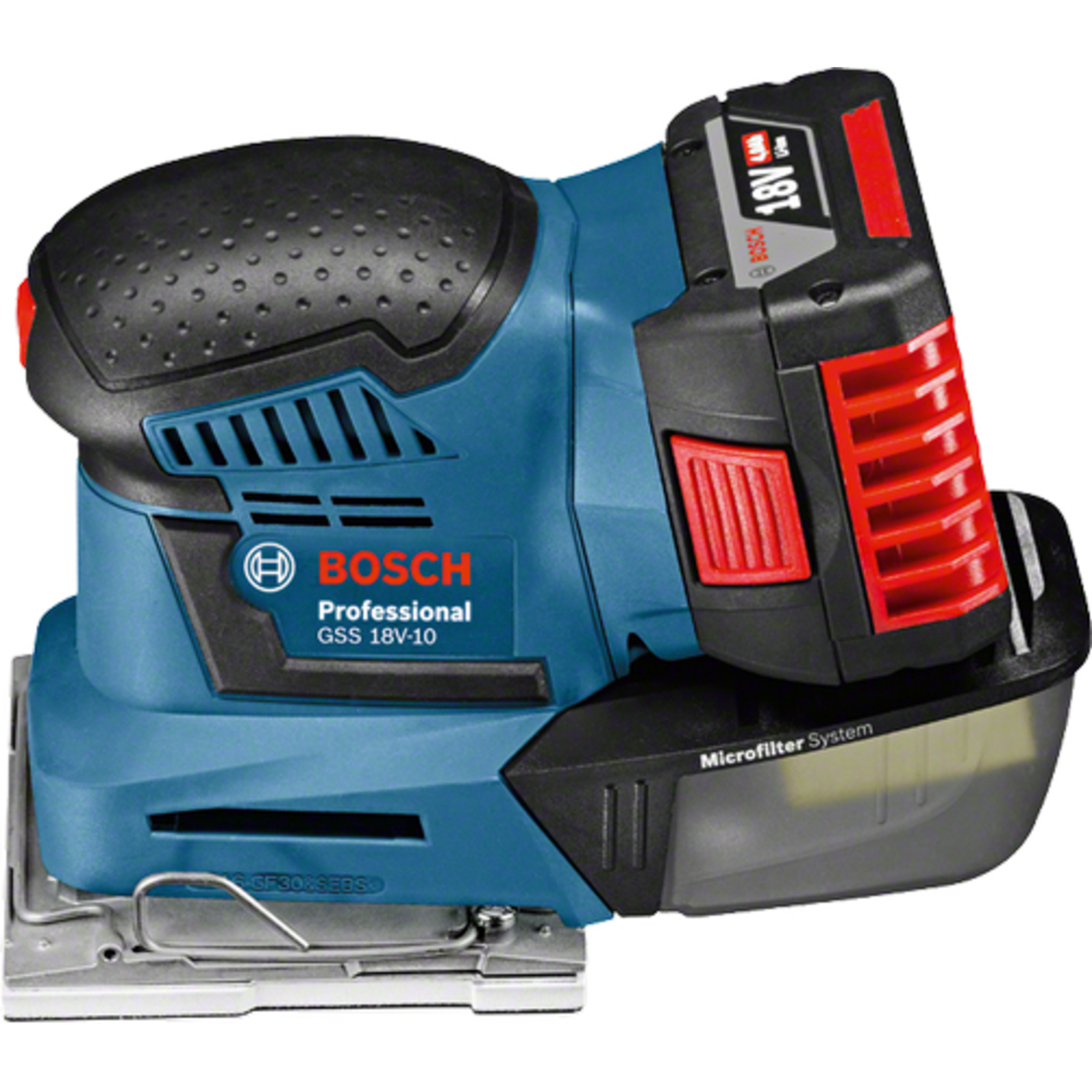 Bosch Cordless Orbital Sander GSS 18V-10 Professional Blue No Battery And Charger in L-BOXX