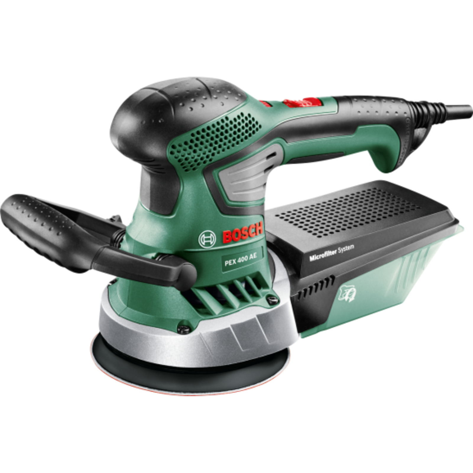 Bosch Random Orbital Sander PEX 400 AE Expert Green Black Plastic Case 350 Watts