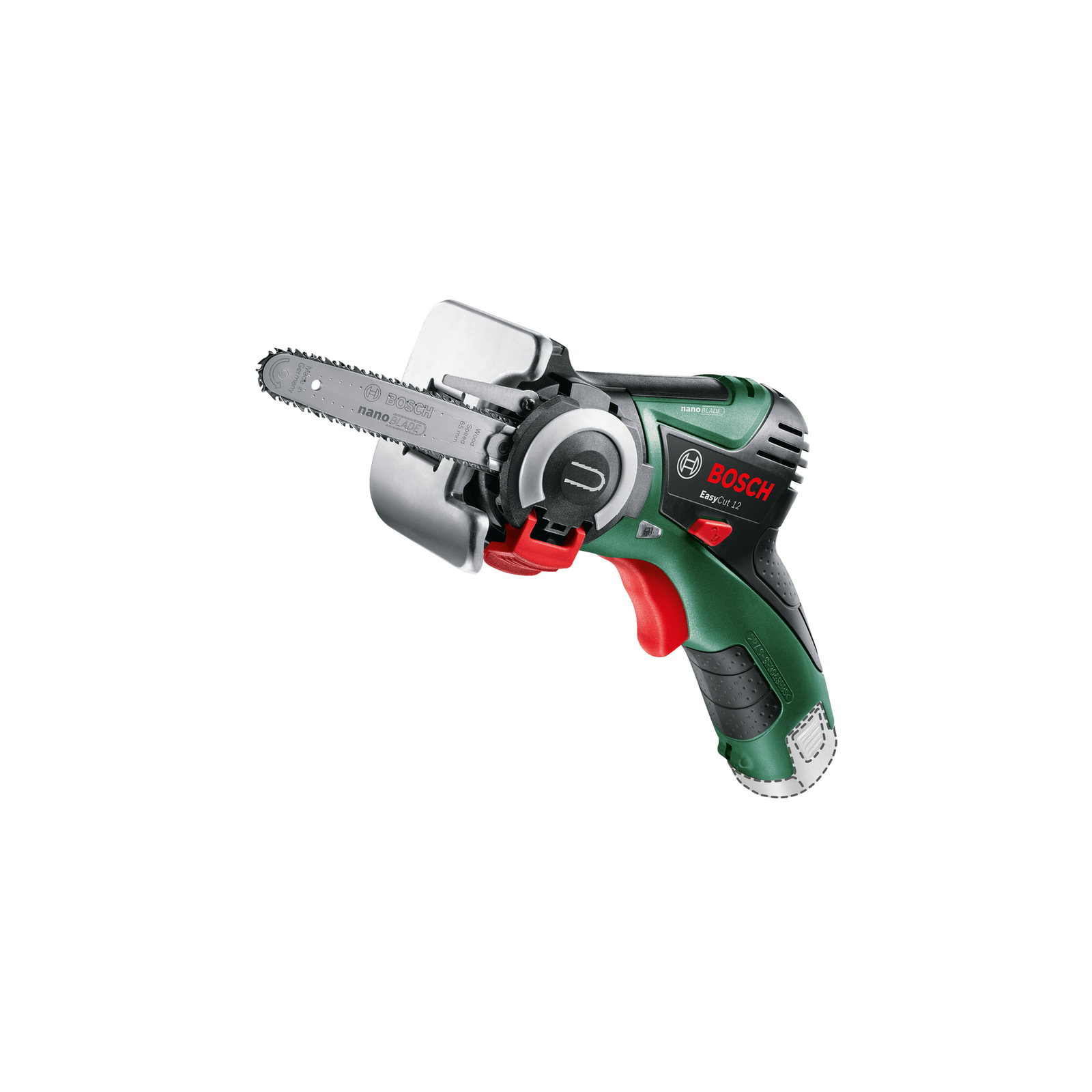 Bosch EasyCut 12 Black Green Red 86 DB 75 DB Rechargeable Battery 2.5 Ah 900g