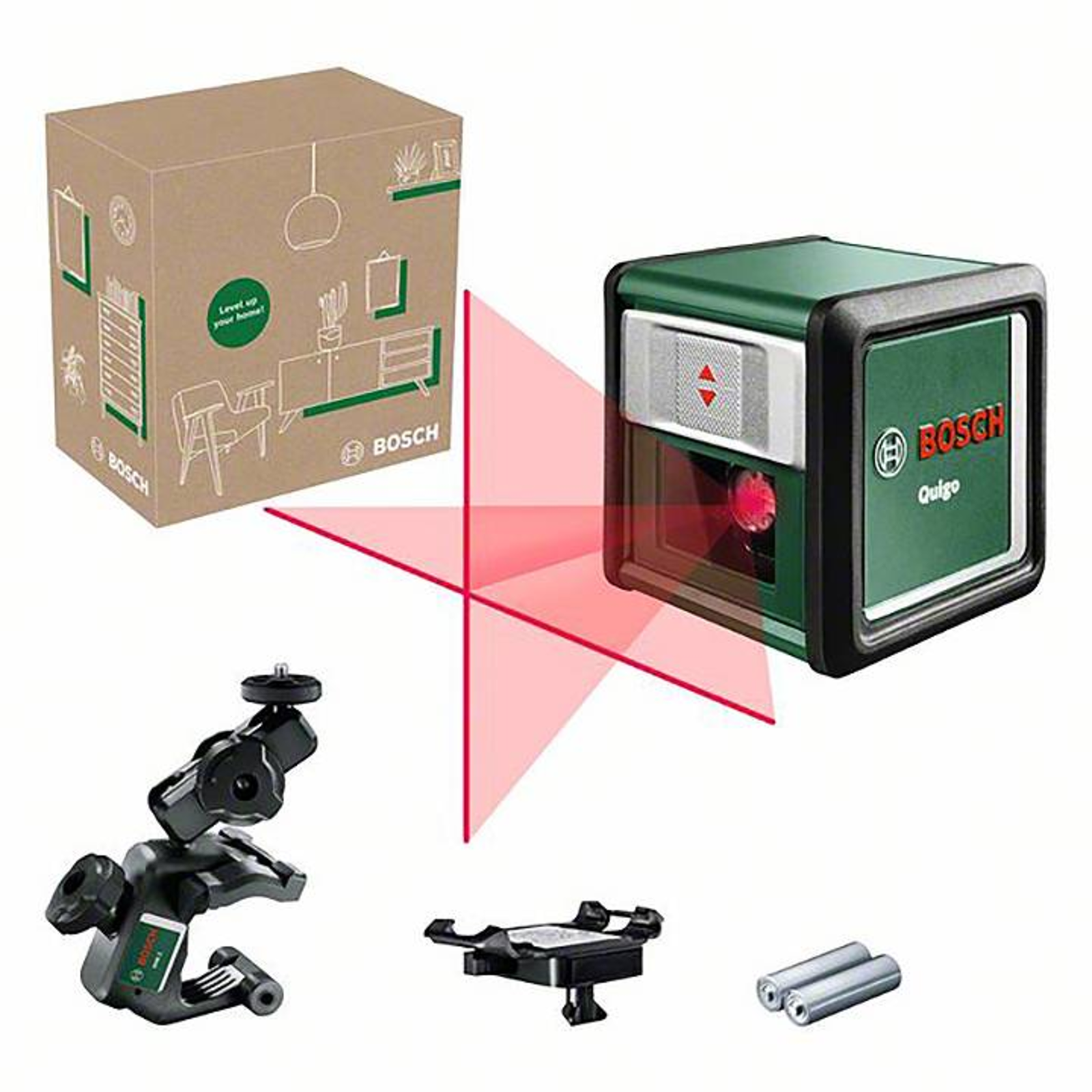 Bosch Quigo Cross Line Laser Range Max. 10 M