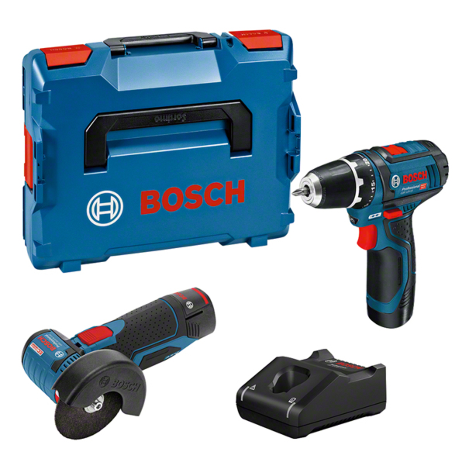 Bosch Cordless Tool Set 12V GSR 12V-15+ GWS 12V-76