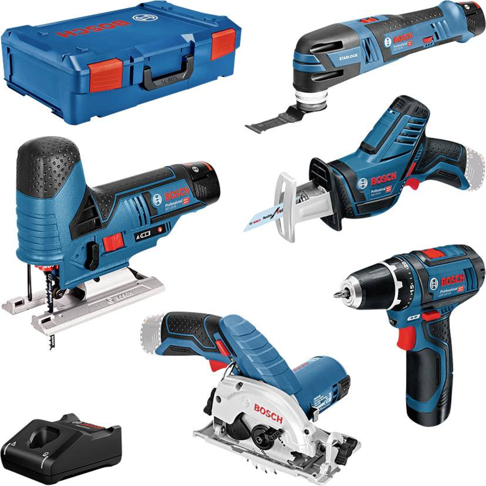 Bosch 0615A0017C Cordless Drill Driver 12 V XL-Boxx