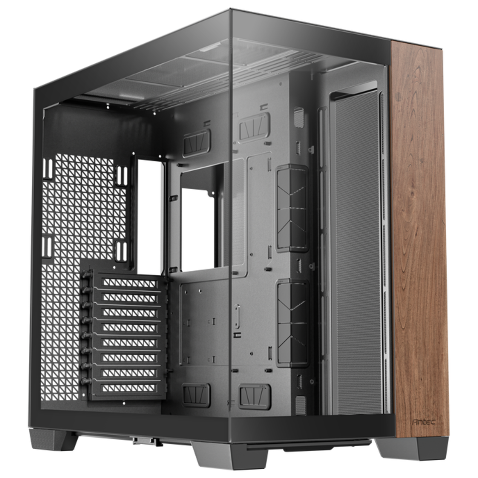 Antec C8 Wood Full Tower PC Black Wood ATX EATX ITX Micro ATX Glass Plastic