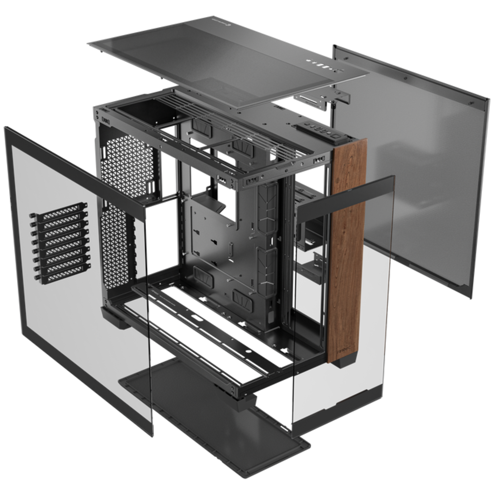Antec C8 Wood Full Tower PC Black Wood ATX EATX ITX Micro ATX Glass Plastic