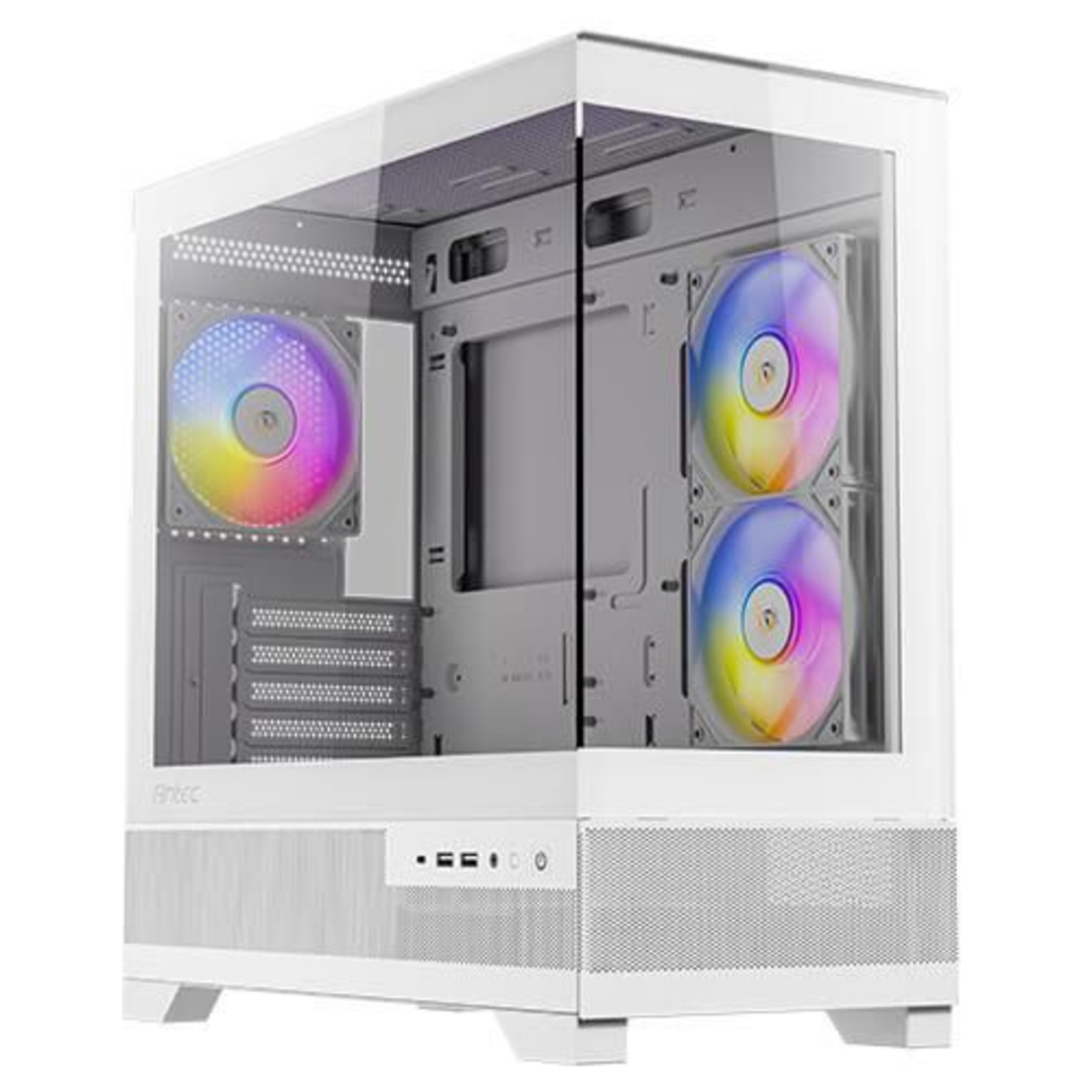 Antec CX500m RGB Mini Tower PC White ITX Micro ATX Glass Steel 16.5cm
