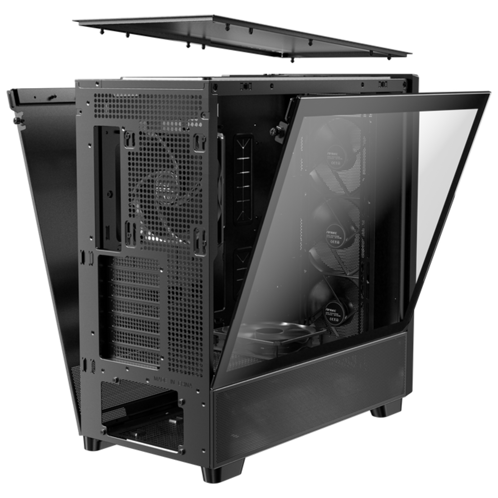 Antec 0-761345-10133-2 Midi Tower PC Black Wood ATX ITX Micro ATX Plastic
