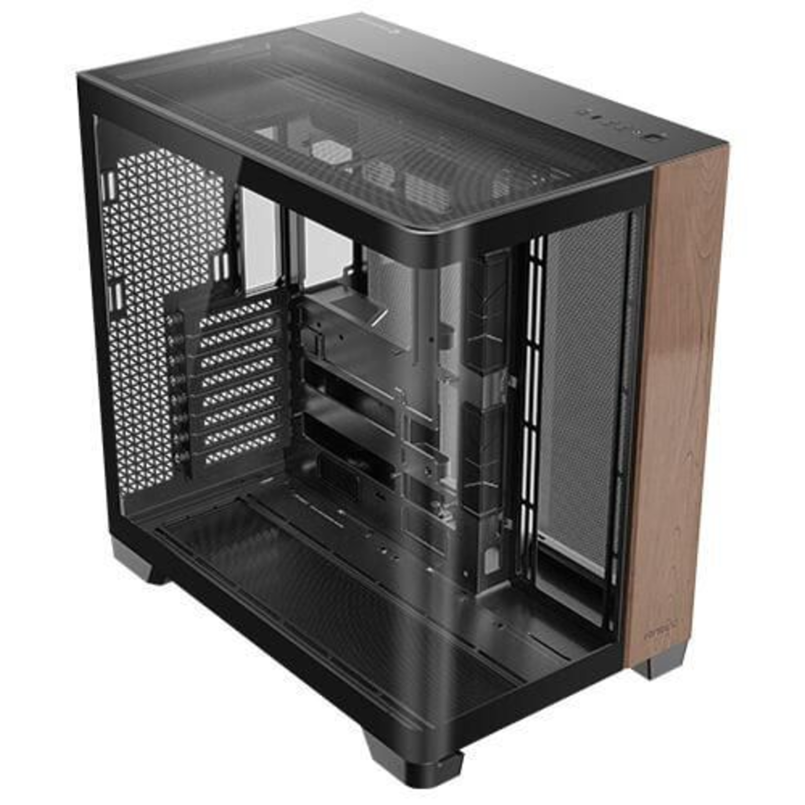 Antec Constellation C8 Curve Wood E-ATX Mid Tower Case with Glass Panels (Black)