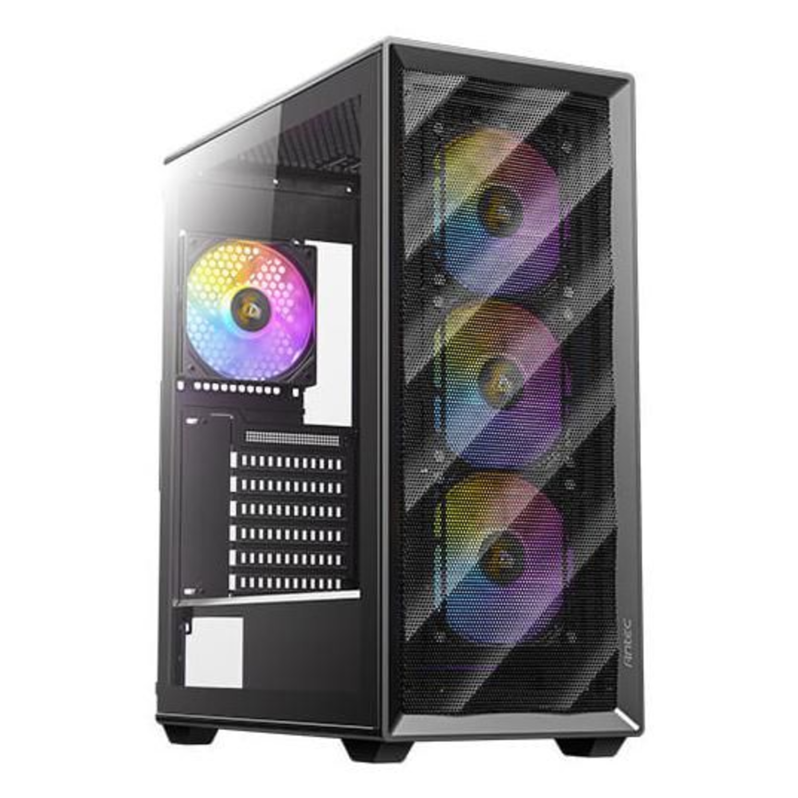 Antec AX85 RGB Mid Tower ATX Case with Glass Panel (Black)