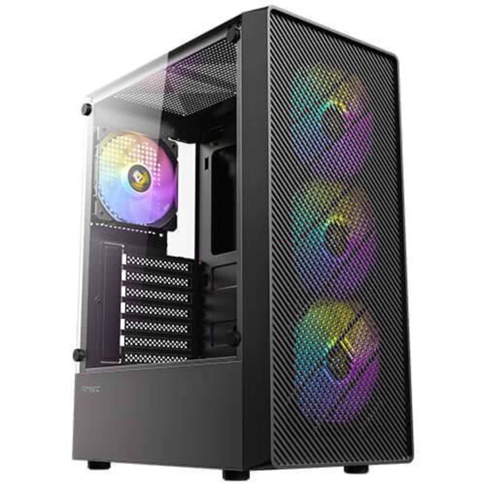 Antec AX26 Elite RGB Mid Tower ATX Case with Glass Panel (Black)