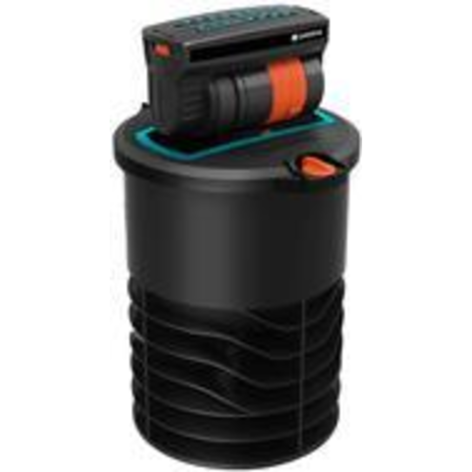 Gardena Sprinkler System Retractable Square Sprinkler OS 140 Black orange