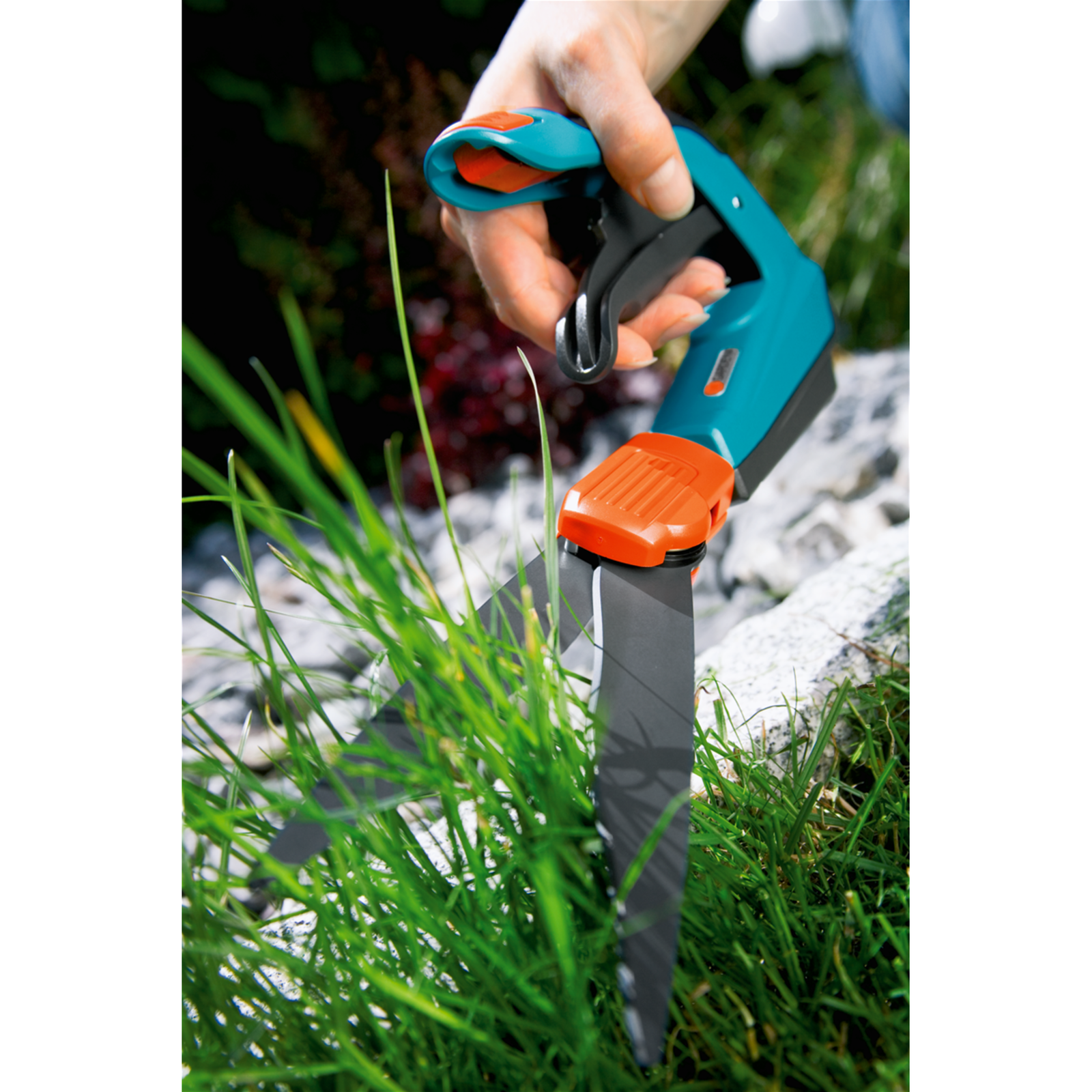 Gardena Comfort Grass Shears redatable Turquoise Black Special Comfort Grip Shape
