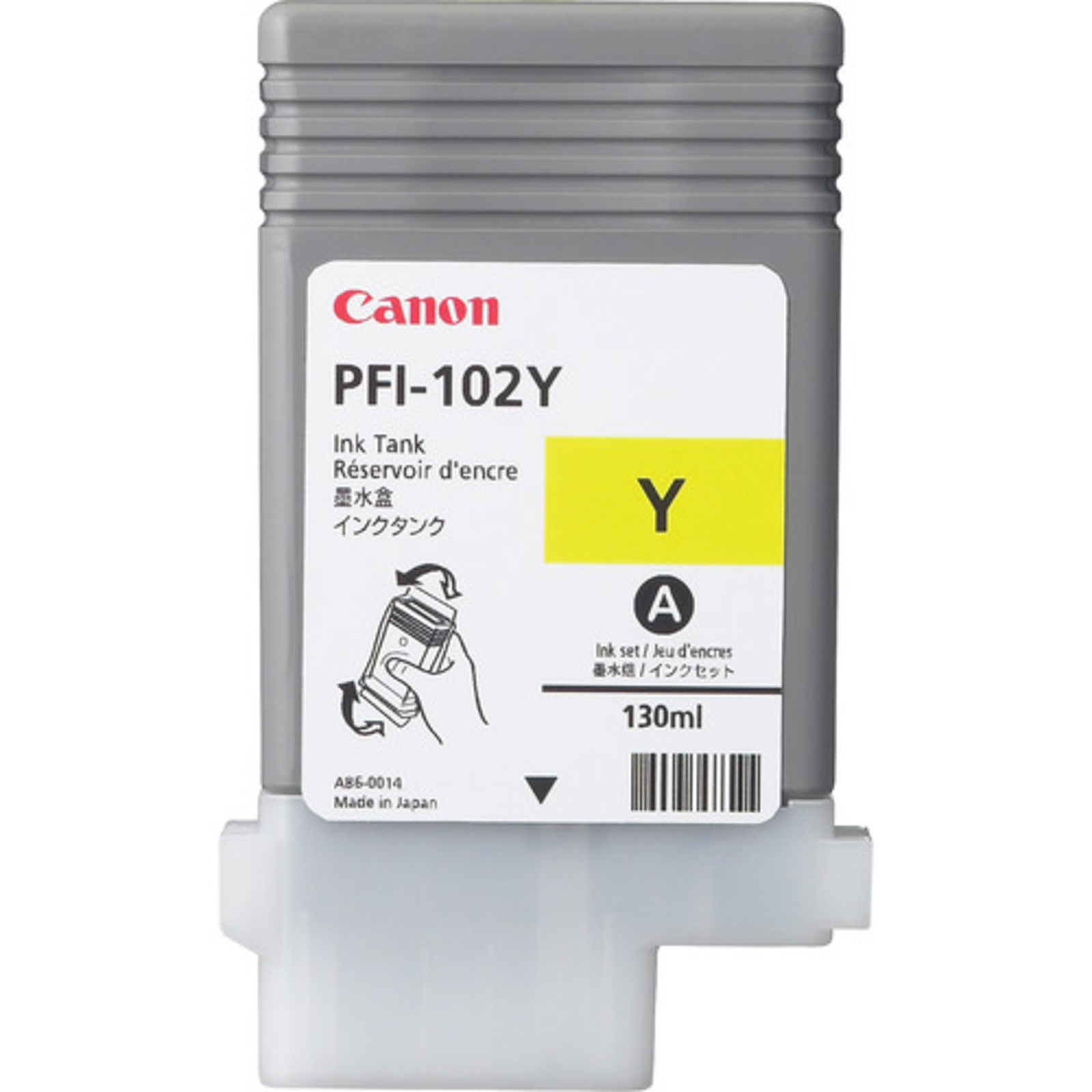 Canon PFI-102 Y Yellow Printer Cartridge