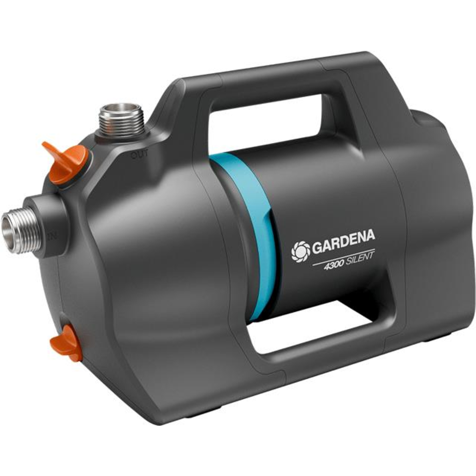 Gardena Garden Pump 4300 Silent Dark Grey/turquoise 650 Watts Model 2023