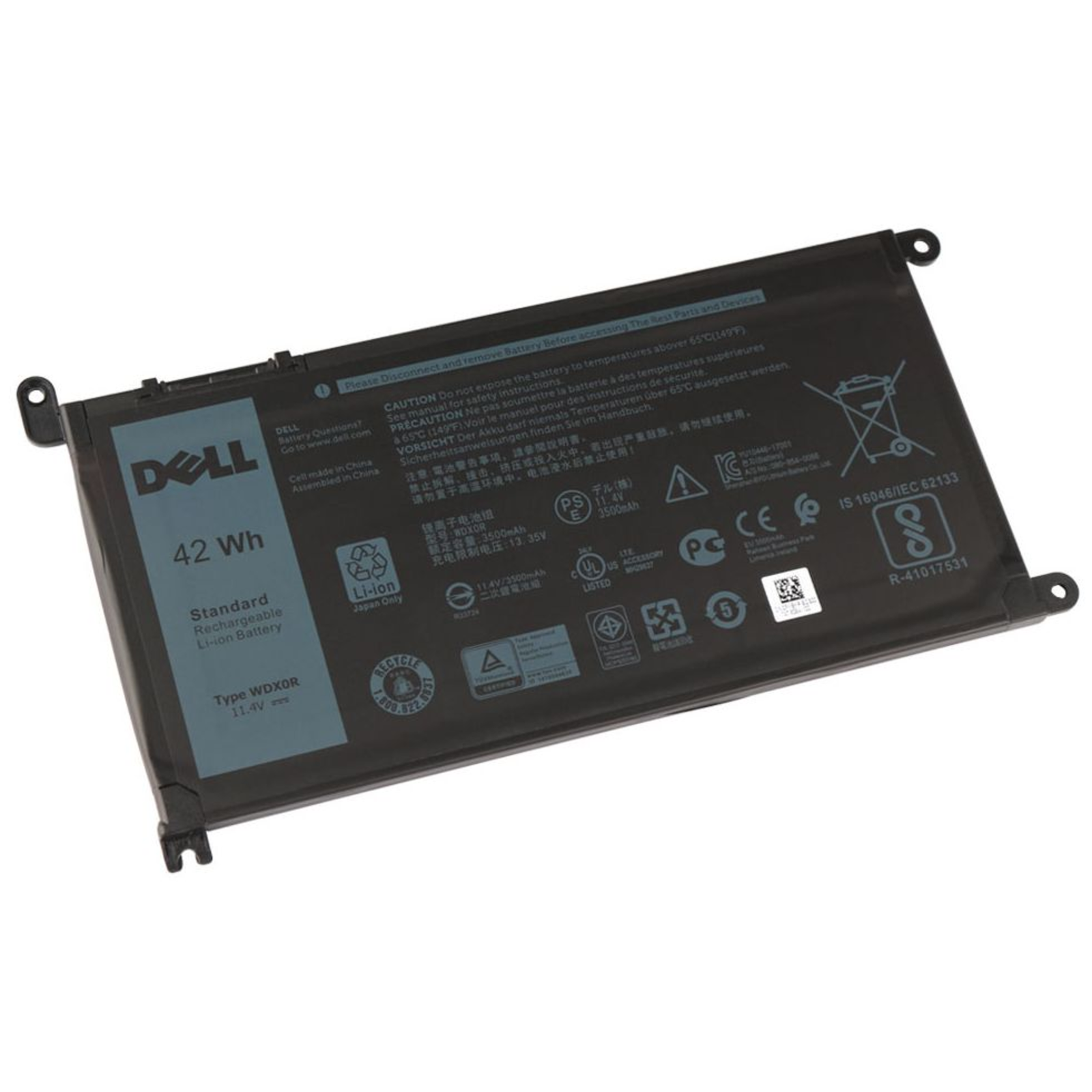 Dell 0C4HCW Battery 42Wh Original Battery 3,500 MAh