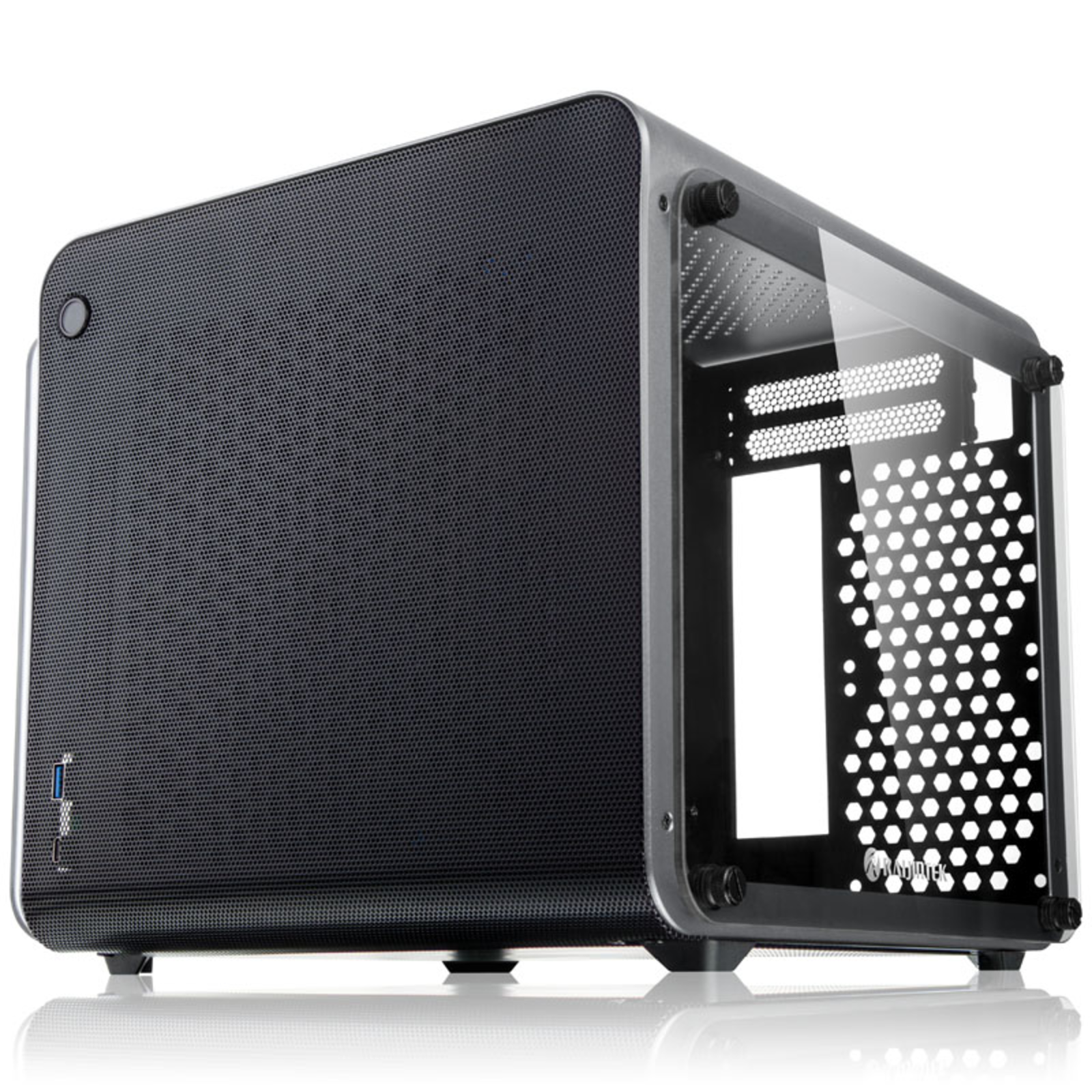 RAIJINTEK METIS EVO TG Mini-ITX Case Tempered Glass Silver