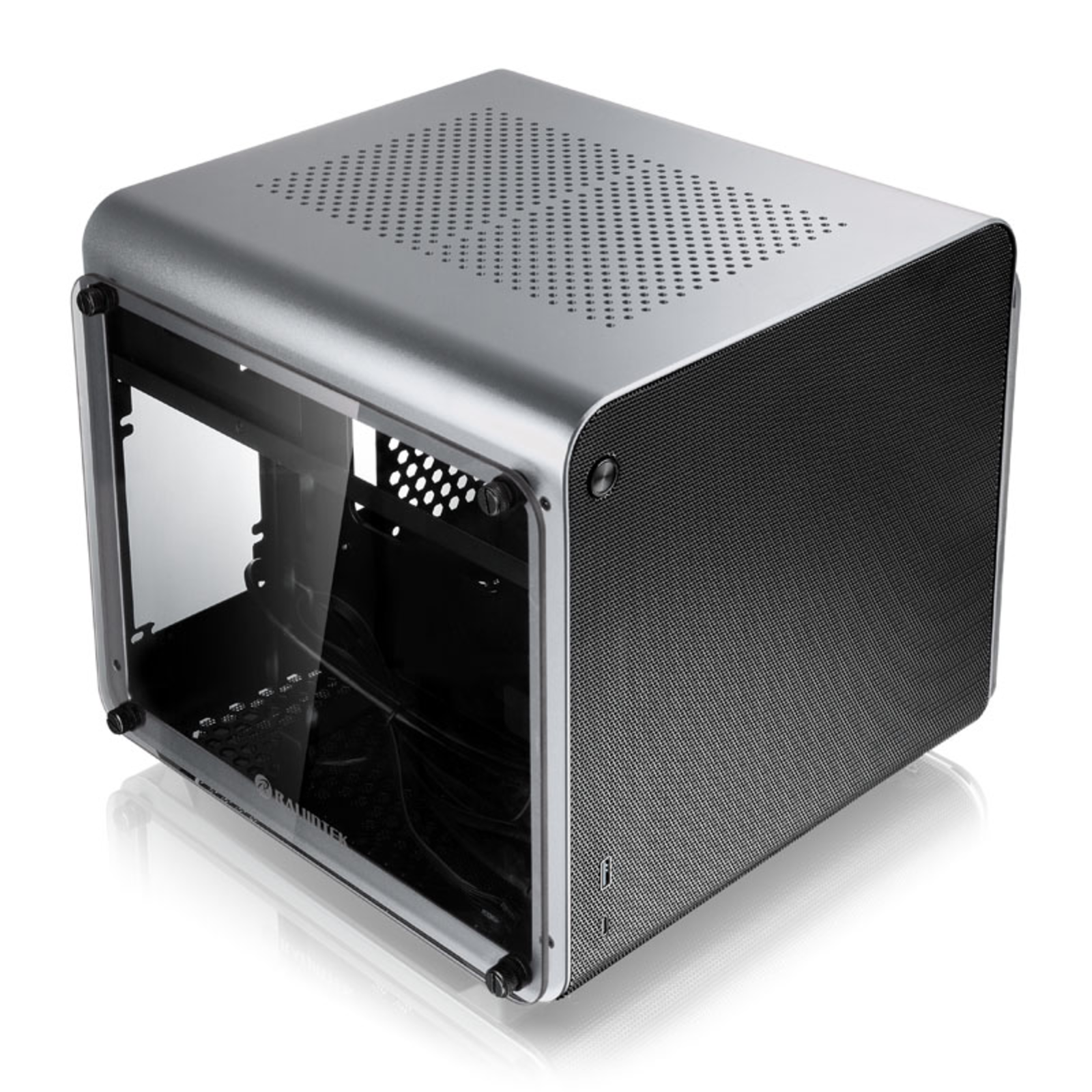 RAIJINTEK METIS EVO TG Mini-ITX Case Tempered Glass Silver