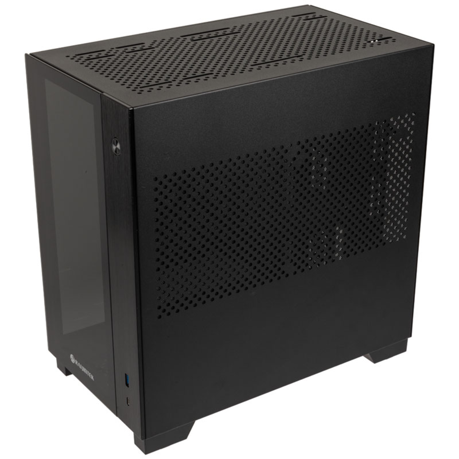 RAIJINTEK PAEAN MINI Black Tempered Glass