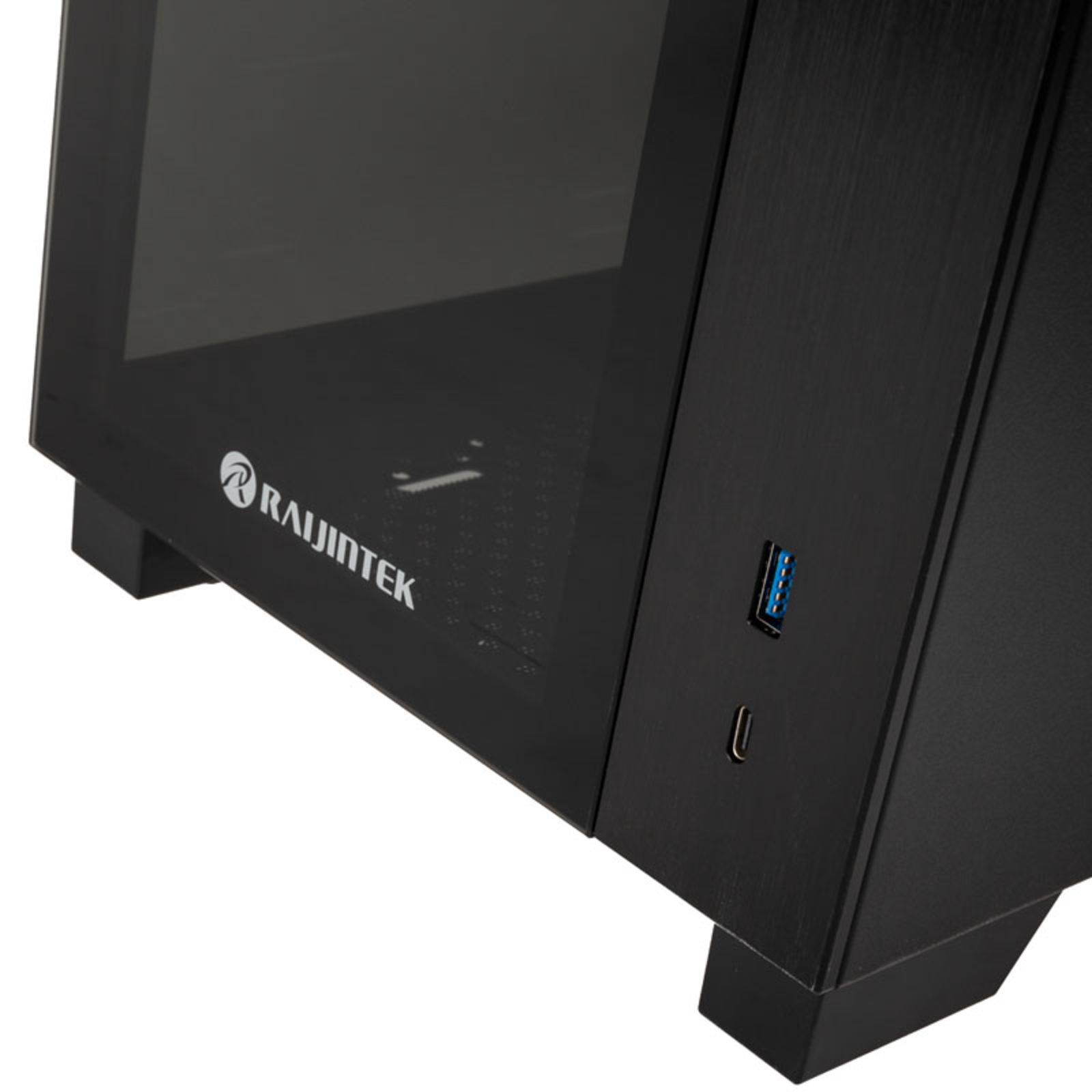 RAIJINTEK PAEAN MINI Black Tempered Glass