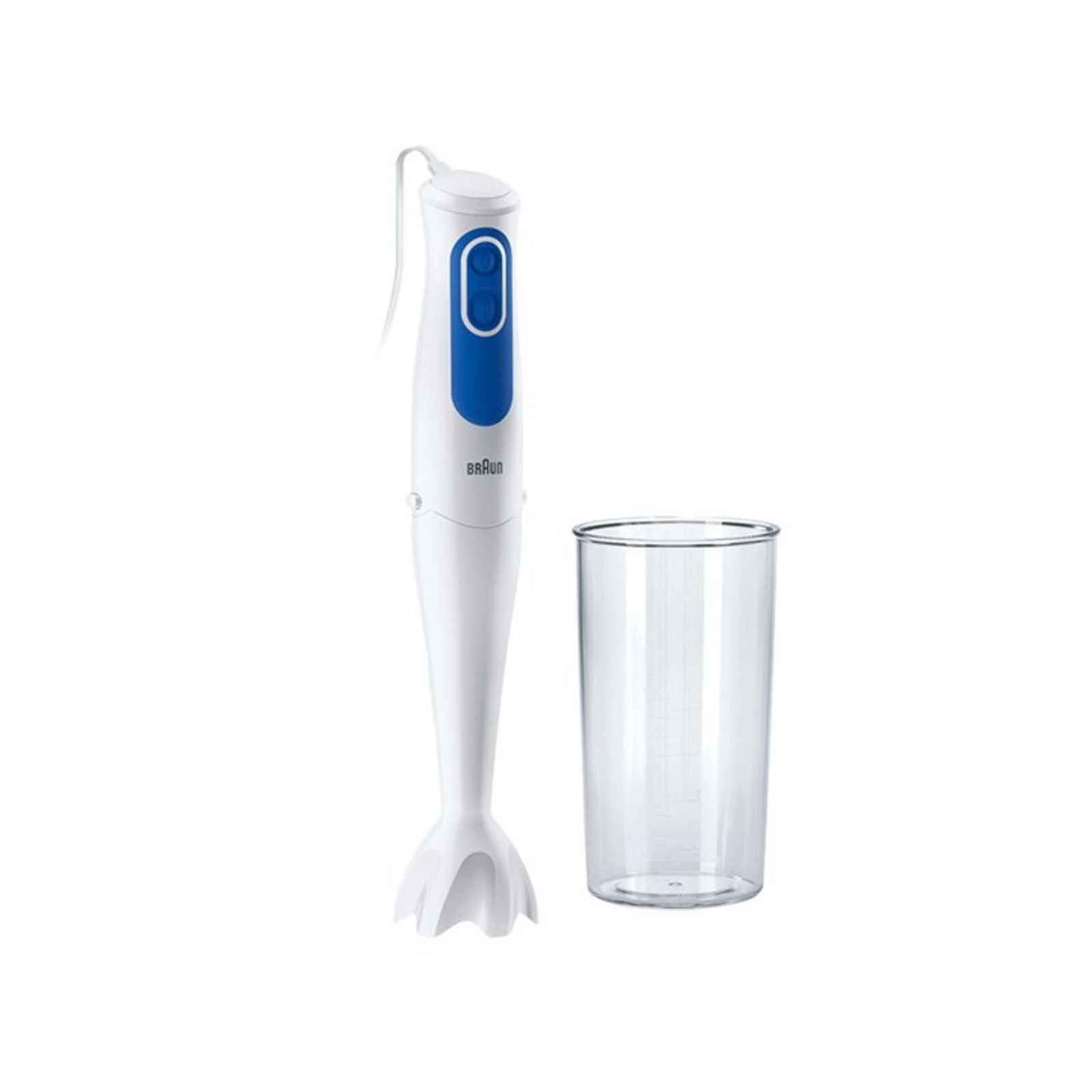brown MultiQuick 3 MQ3000 Hand Blender Smoothie+ Blue/white