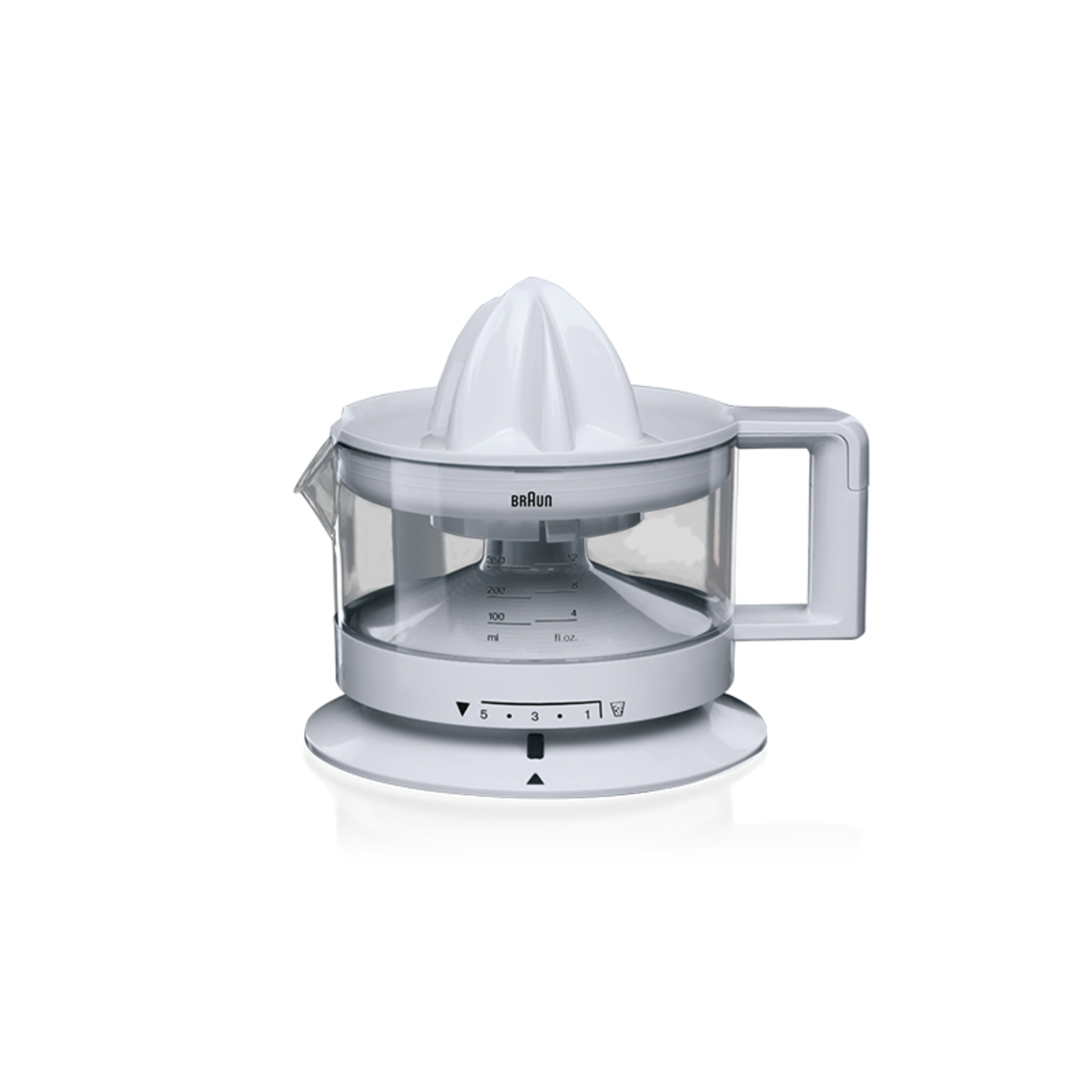 brown Tribute Collection CJ 3000 Citrus Juicer Reverse Function White