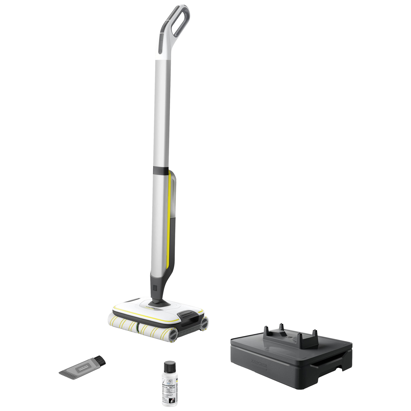 Krcher FC 7 CORDLESS Electric Broom Battery Wet Bagless Black White Yellow 285 Ah