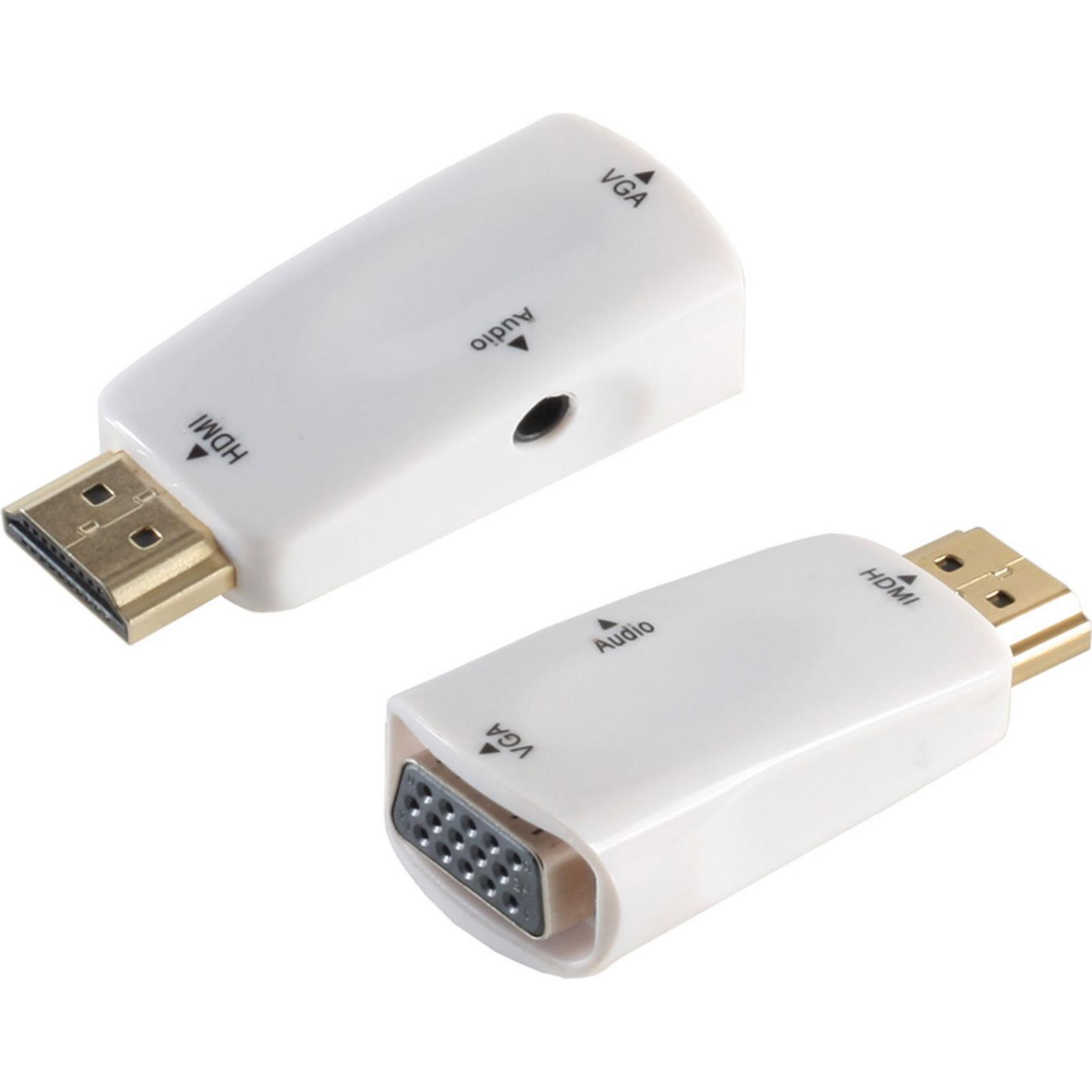 ShiverPeaks HDMI Adapter Plug to VGA Socket + 3.5 Mm Jack Socket Adapter