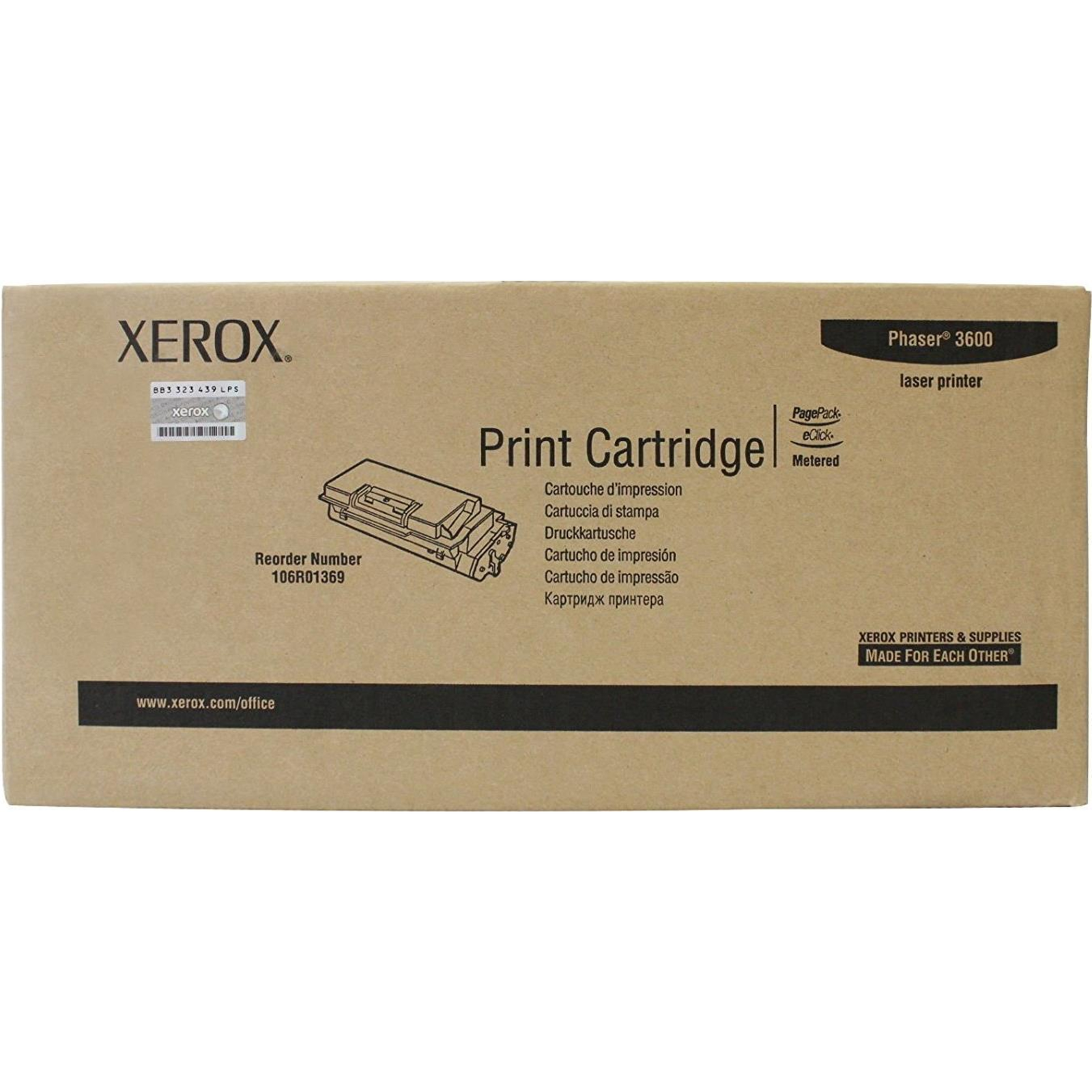 Xerox 106R01369 Toner Cartridge 1 Pc(s) Original Black (106R01369)