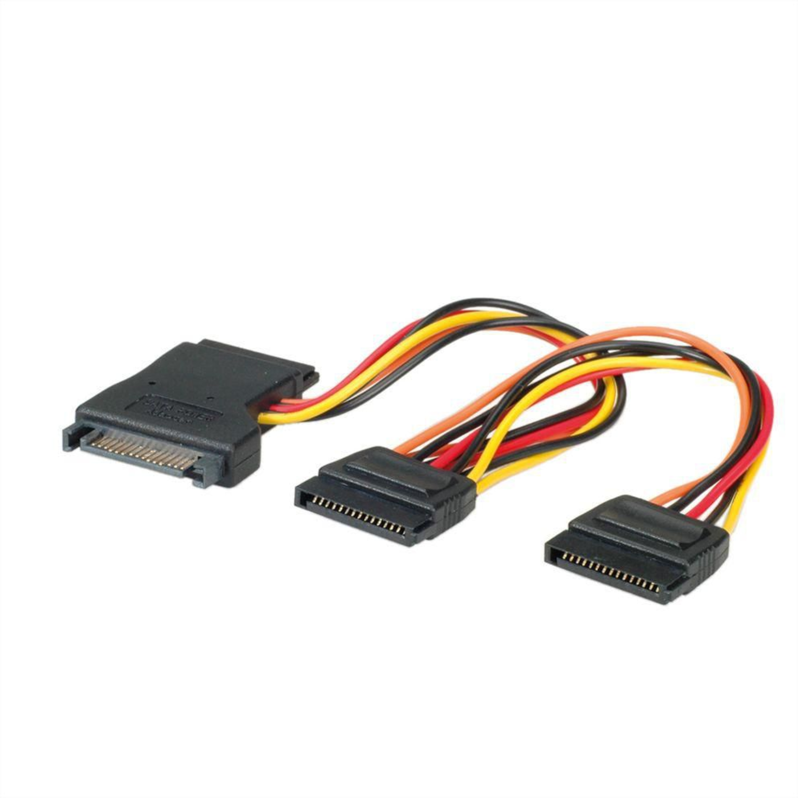 Roline Hard Drive Connection Cable (2x SATA Power Socket 15-pin 1x SATA Power Plug 15-pin) 0.30 M