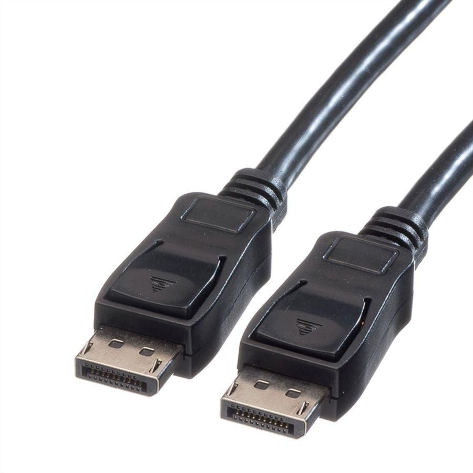 Value DisplayPort Connection Cable Plug 1.50 M Black Shielded DisplayPor