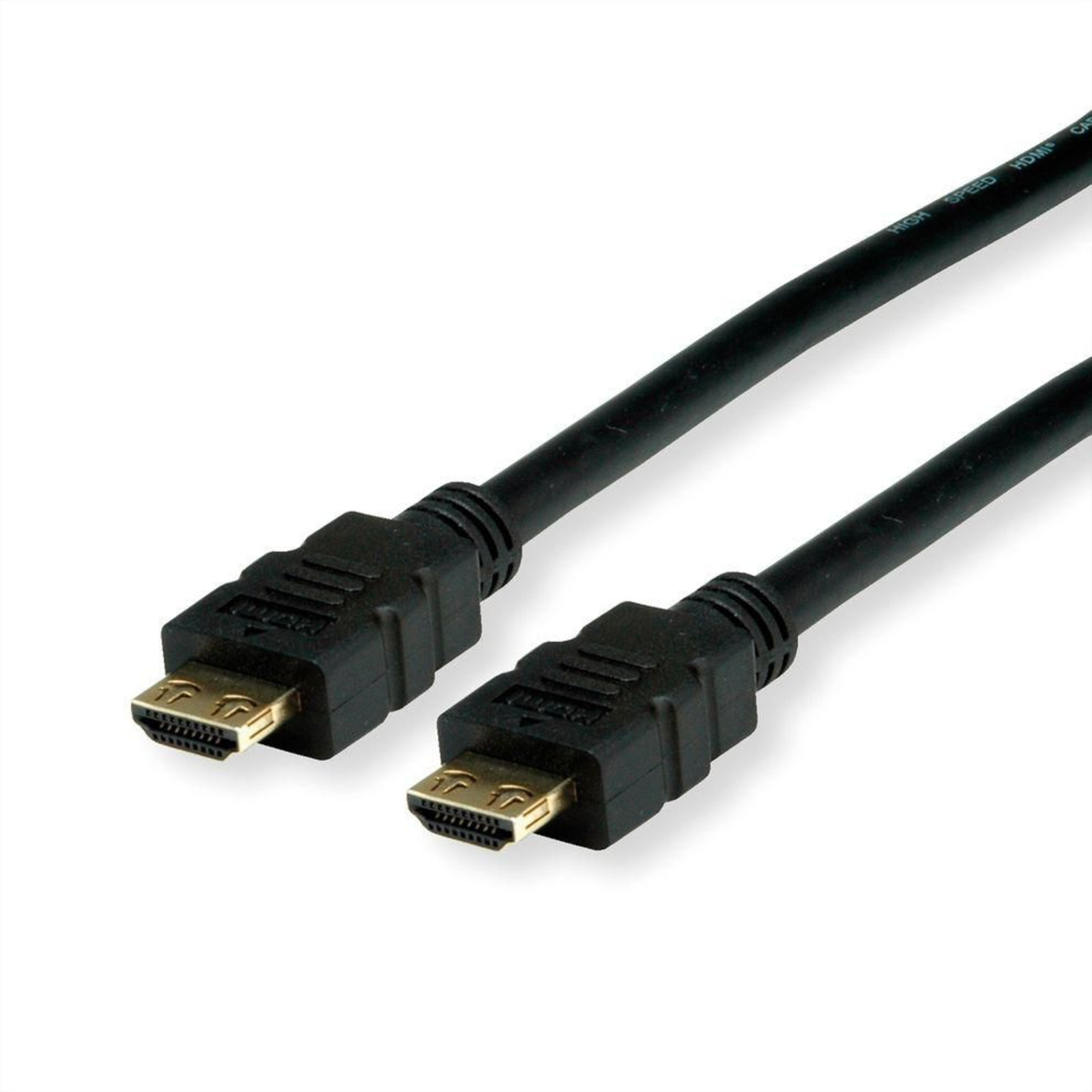 Value HDMI Connection Cable HDMI-A Plug 1.50 M Black 4K UHD Double-shielded