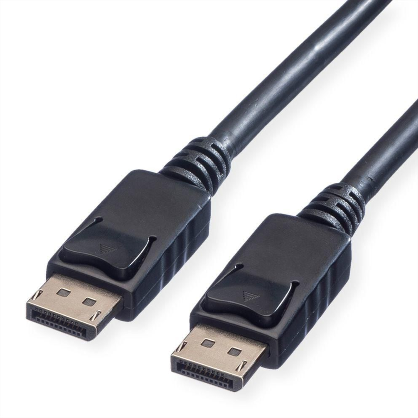 Value DisplayPort Connection Cable Plug 2.00 M Black Shielded DisplayPor