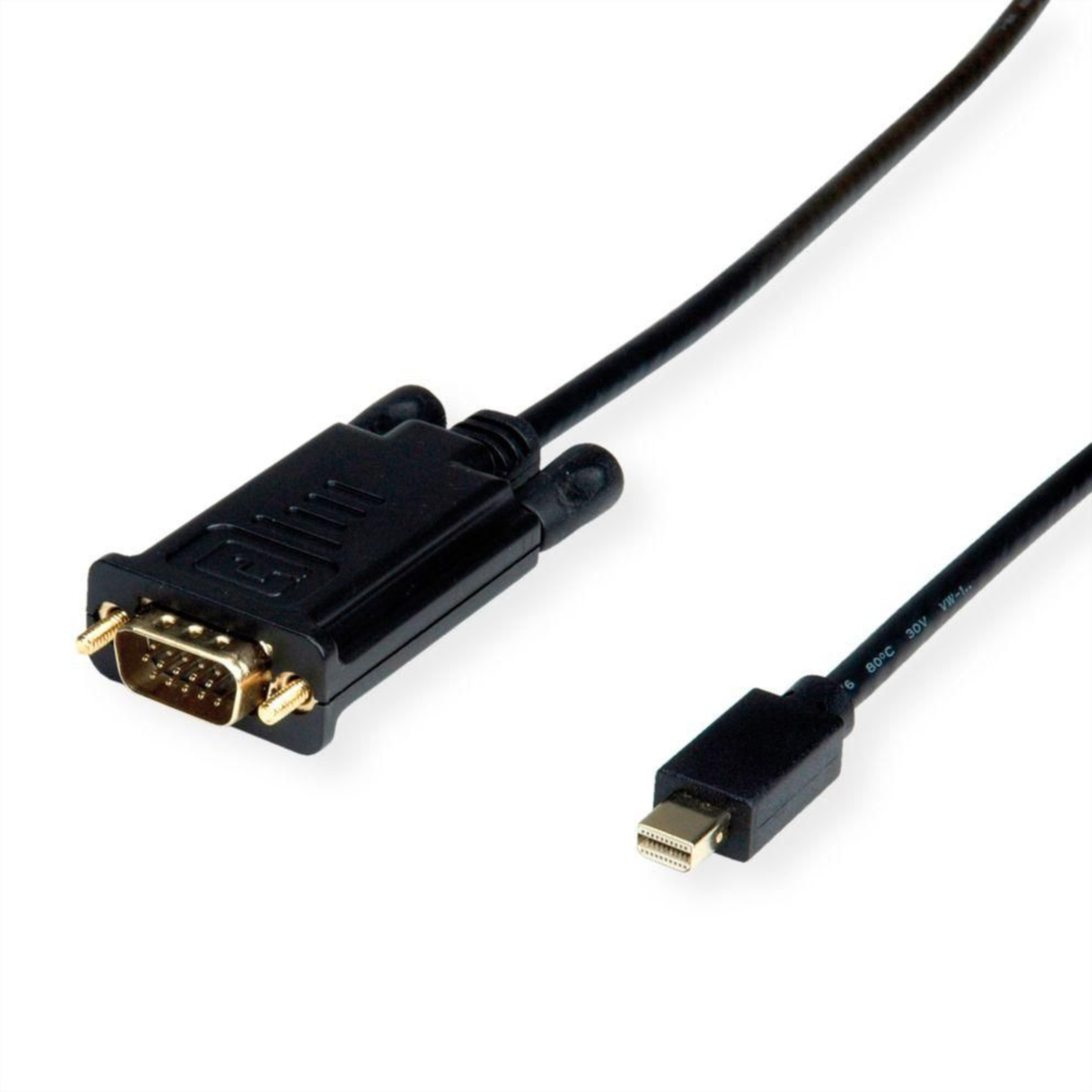 VALUE Cable Mini DisplayPort-VGA Mini DP ST VGA ST Black 1 M