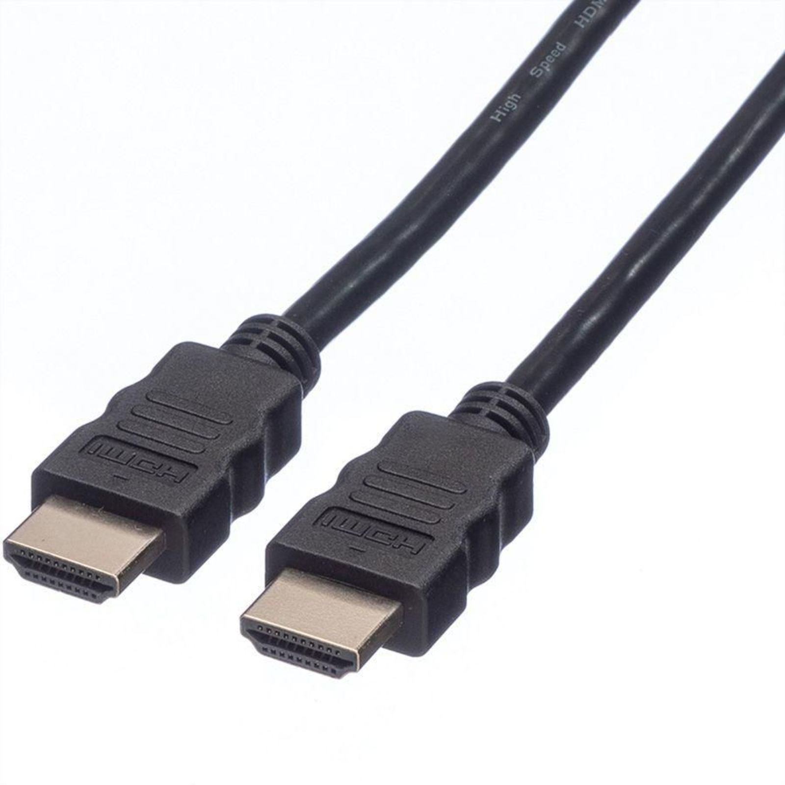 Value HDMI Connection Cable HDMI-A Plug 2.00 M Black 8K UHD Double-shielded