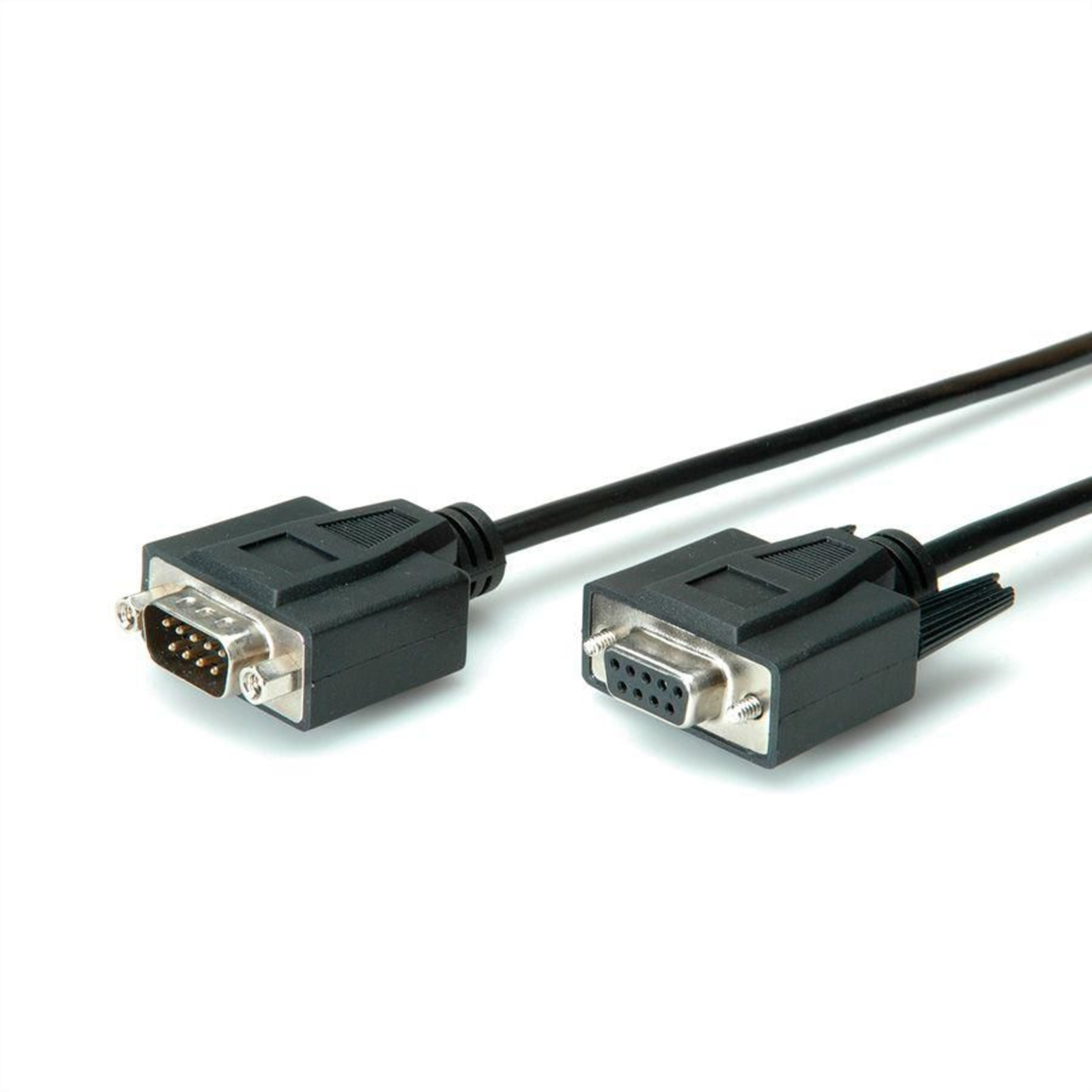 Value Serial Connection Cable (1x D-SUB Plug 9-pin 1x D-SUB Socket 9-pin) 1.00 M Black