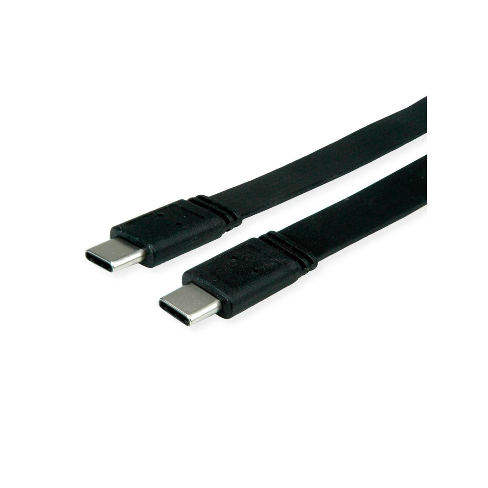 VALUE USB4 Gen 3 Cable Emark C-C ST/ST 40Gbit/s 100W Extra-flat Black 0.5 M