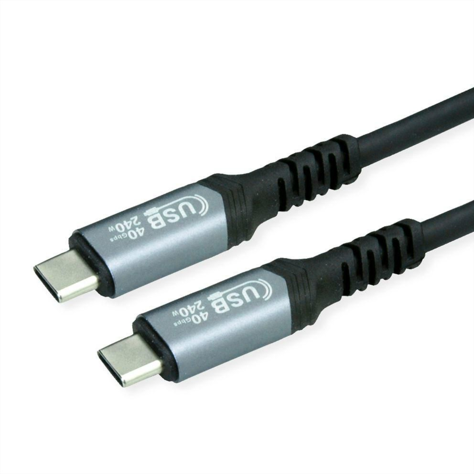 VALUE USB4 Gen3x2 Cable CC ST/ST 40Gbit/s 240W Black 0.5 M
